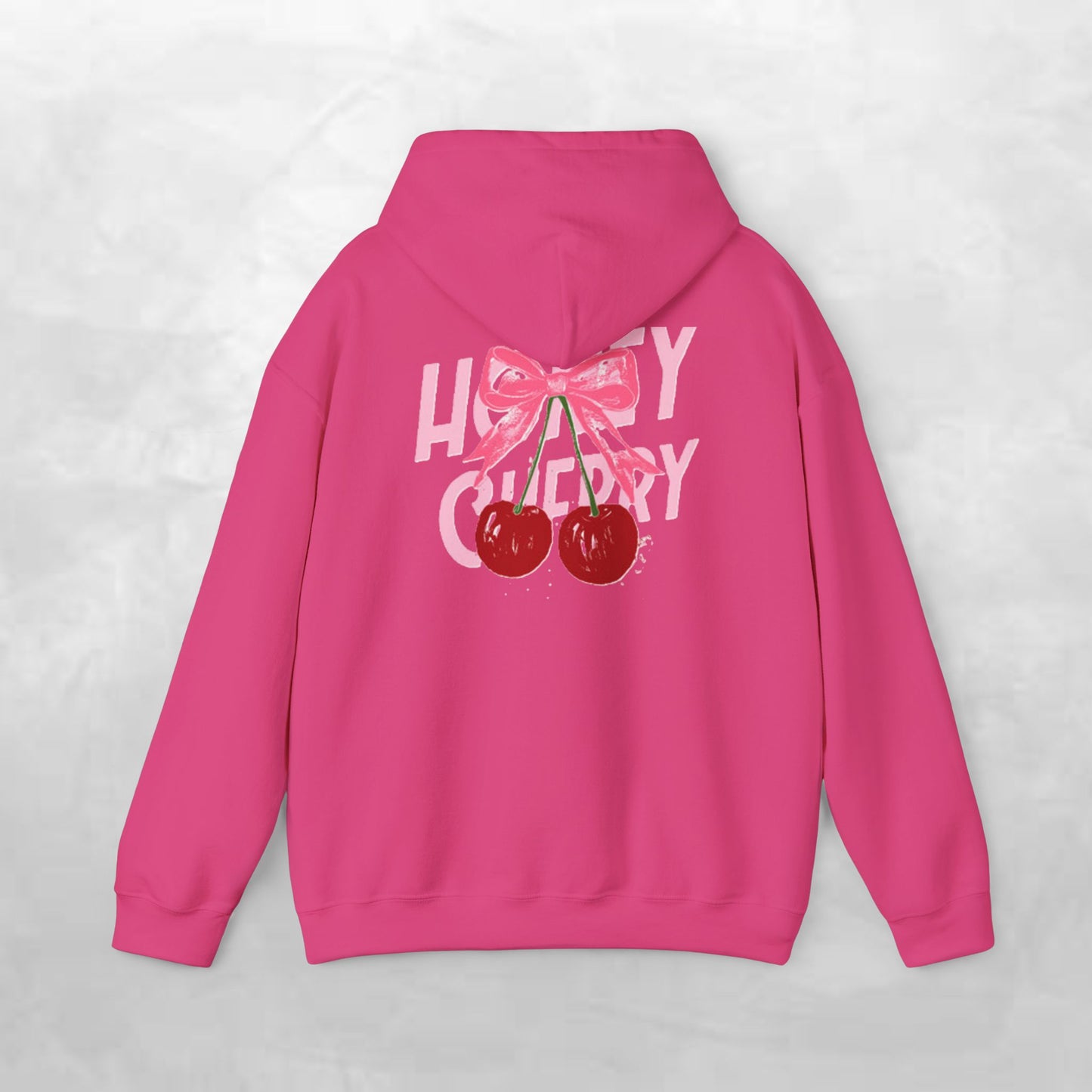 Cherry Bow Unisex Hoodie - Sweet, Cozy Style for Spring, Casual Wear, Gift for Birthdays, Summer Fun, Festival Fashion