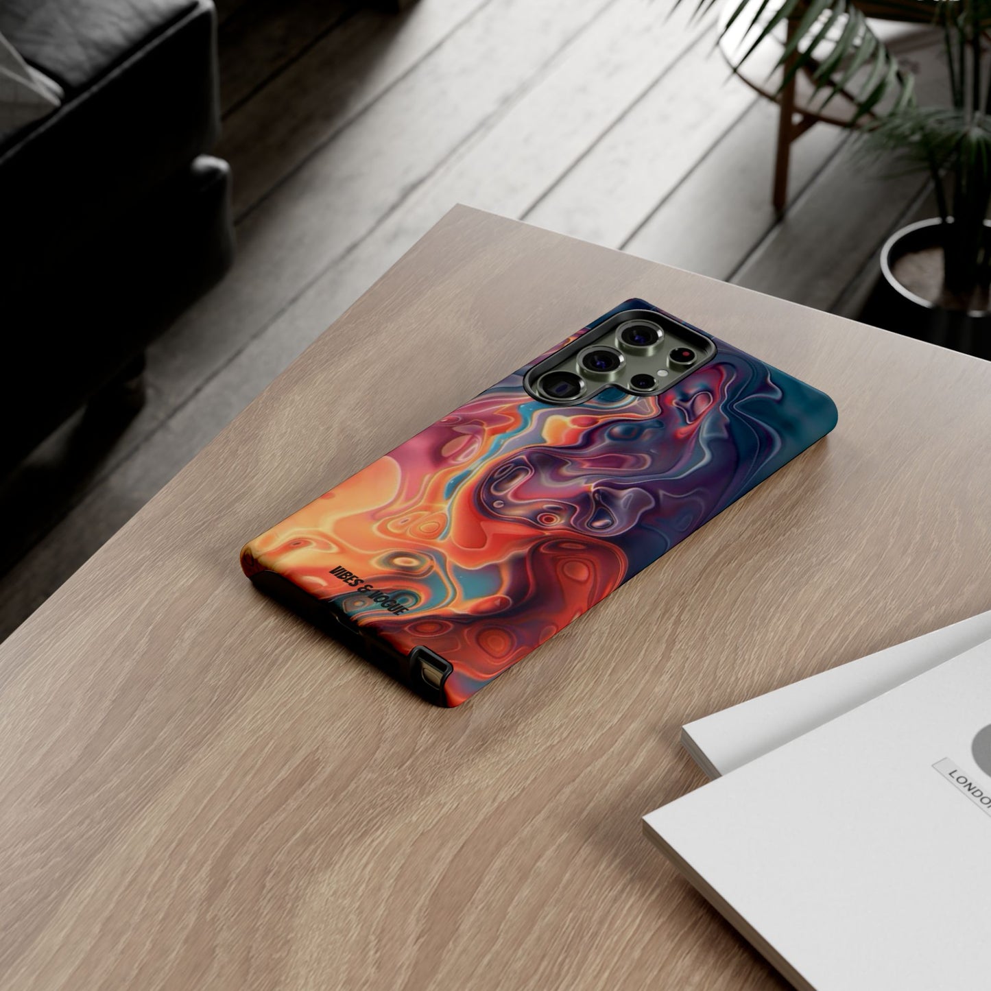 Colorful Phone Case, Abstract Print Cover, Tough Cases for Protection, Gift for Her, Modern Design, Trendy Mobile Accessory