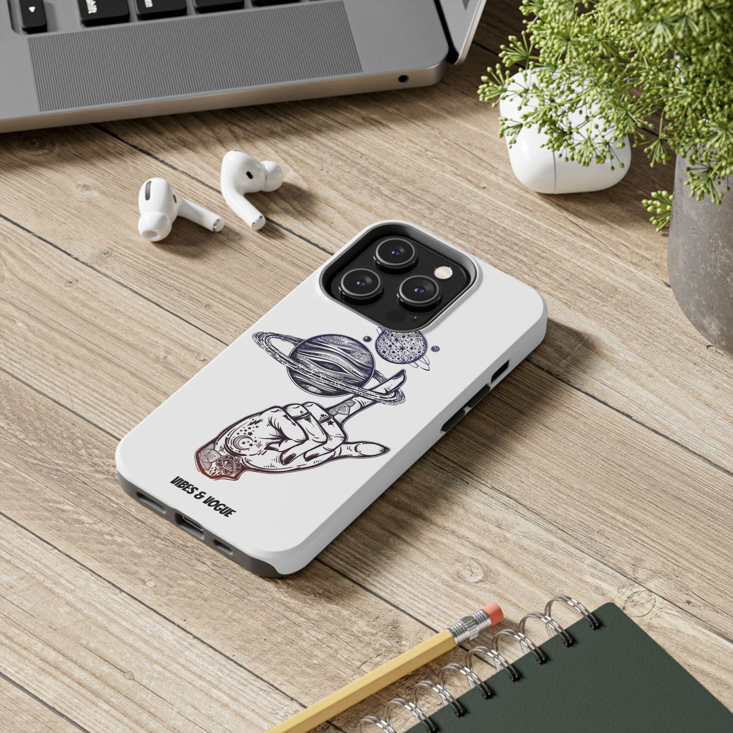 Cosmic Tattoo Phone Case, Unique Galaxy Cell Phone Cover, Gift for Astronomers, Trendy Space Phone Protector, Birthday and Holiday Gift
