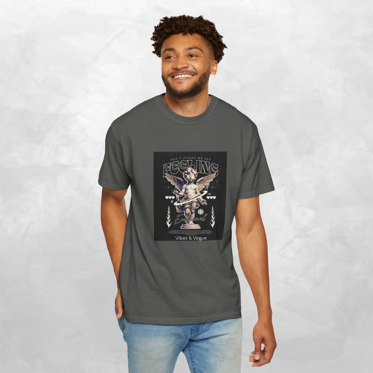 Vintage-Inspired Angel Graphic T-Shirt - Perfect for Casual Wear, Gift for Music Lovers, Cute Outfit Idea, Retro Design, Cozy Everyday Tee