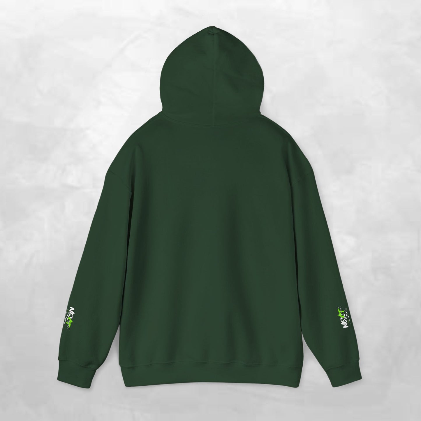 Next Wave Hoodie — Black Streetwear Hoodie with Neon Green Graphic