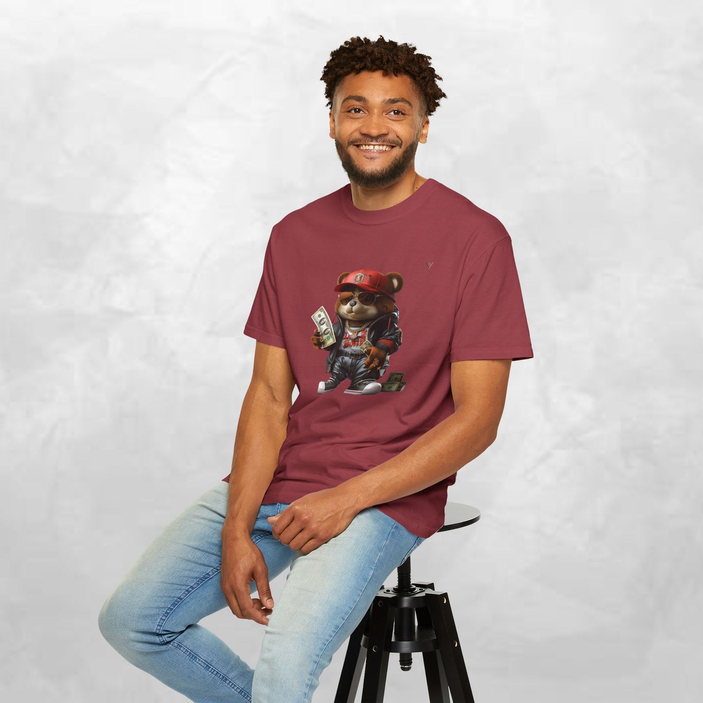 Urban Graffiti Bear T-Shirt, Streetwear Tee, Unisex Graphic Tee, Casual Wear, Gift for Hip-Hop Lovers, Fun and Trendy Fashion