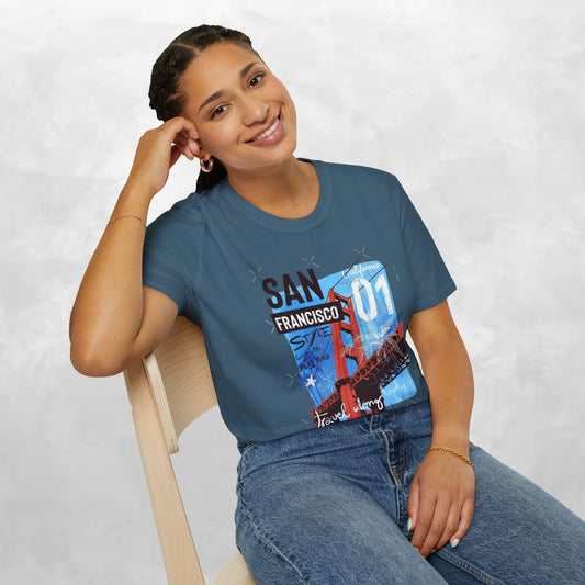 San Francisco Golden Gate Bridge Graphic T-Shirt — City Travel Tee