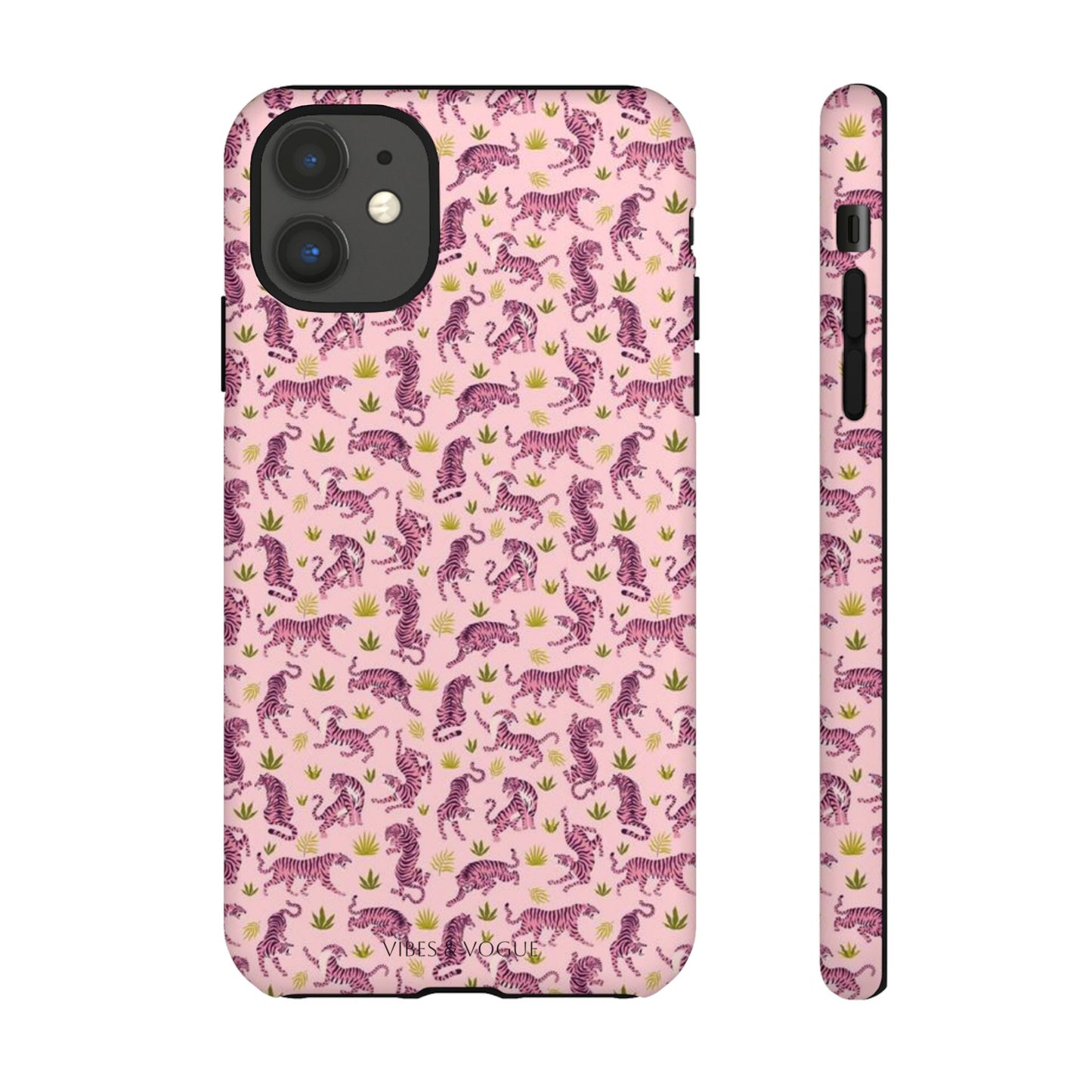 Pink Tiger Pattern Phone Case - Tough Cases