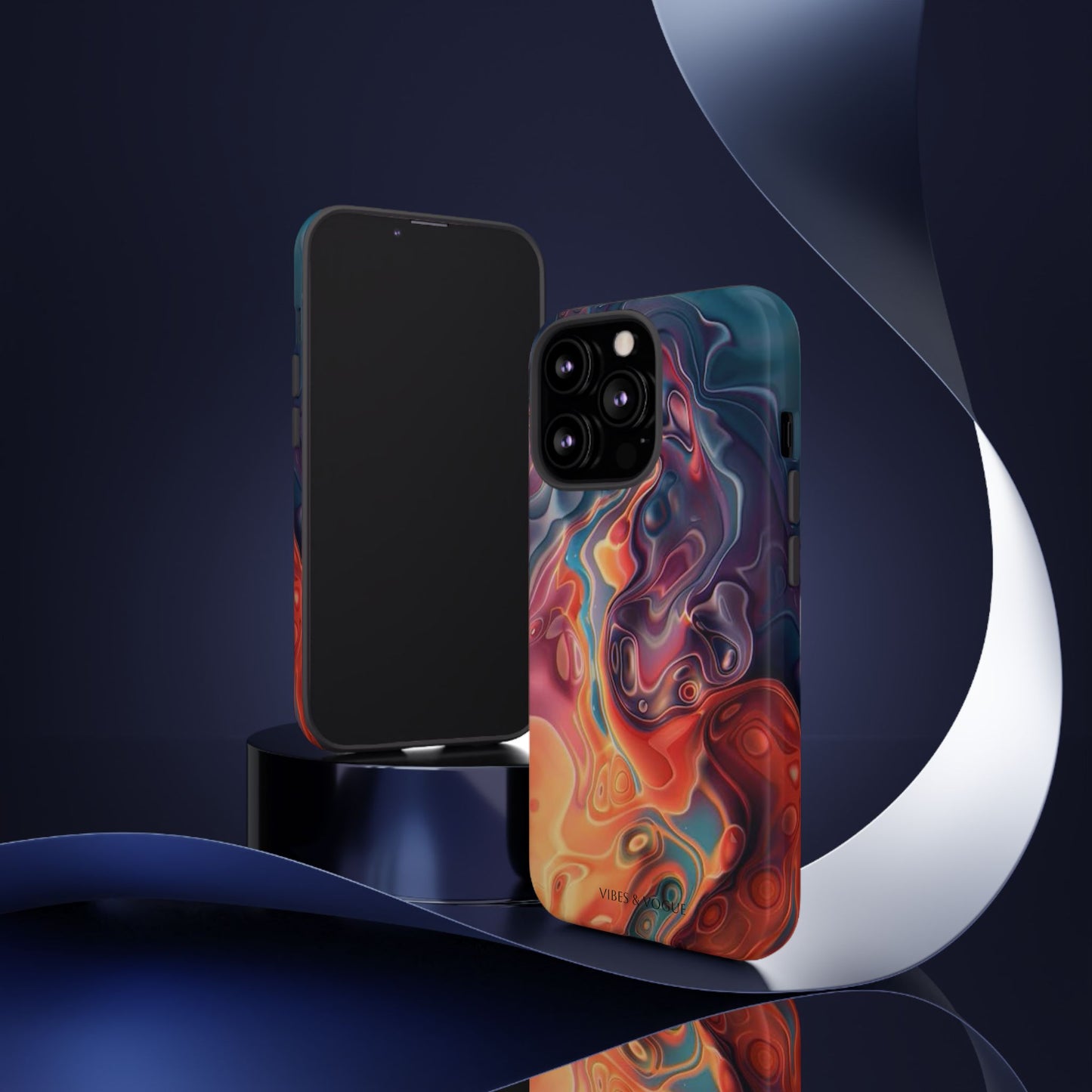 Colorful Phone Case, Abstract Print Cover, Tough Cases for Protection, Gift for Her, Modern Design, Trendy Mobile Accessory