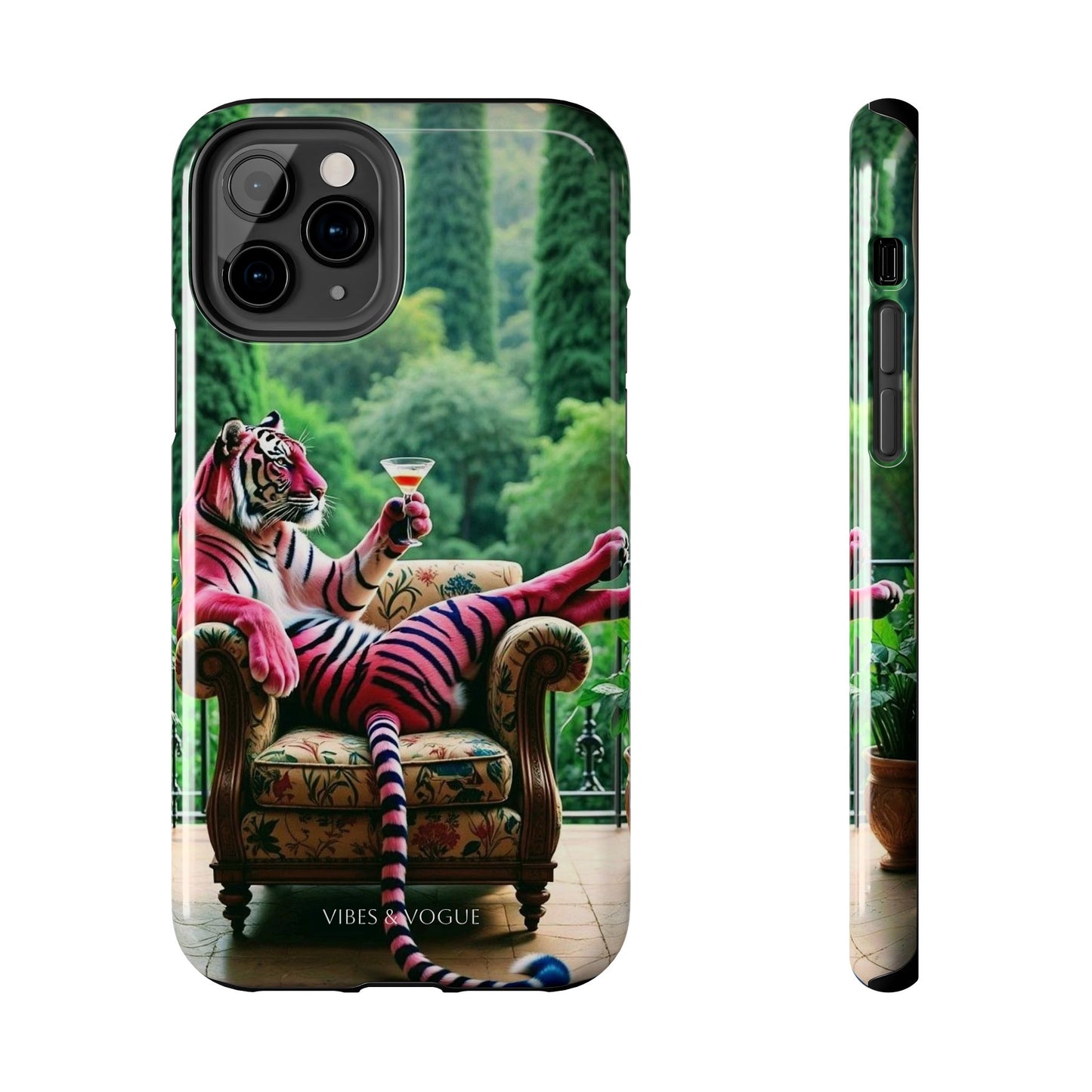 Relaxed Tiger Phone Case | Tough Case for Animal Lovers, Unique Gift for Friends, Stylish Tech Accessories, Fun Phone Cover, Vibrant Design