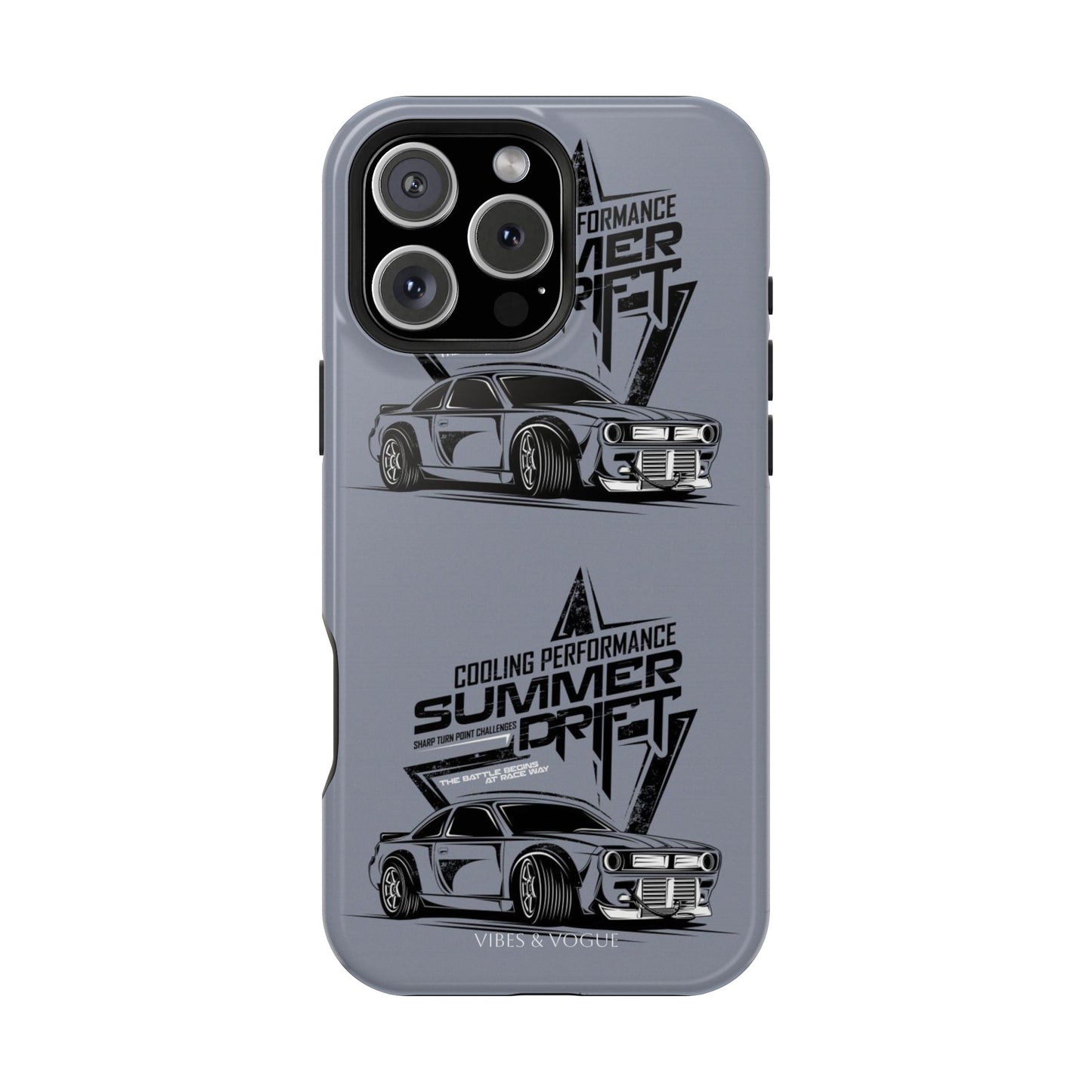 Summer Drift Racing Impact-Resistant Phone Case