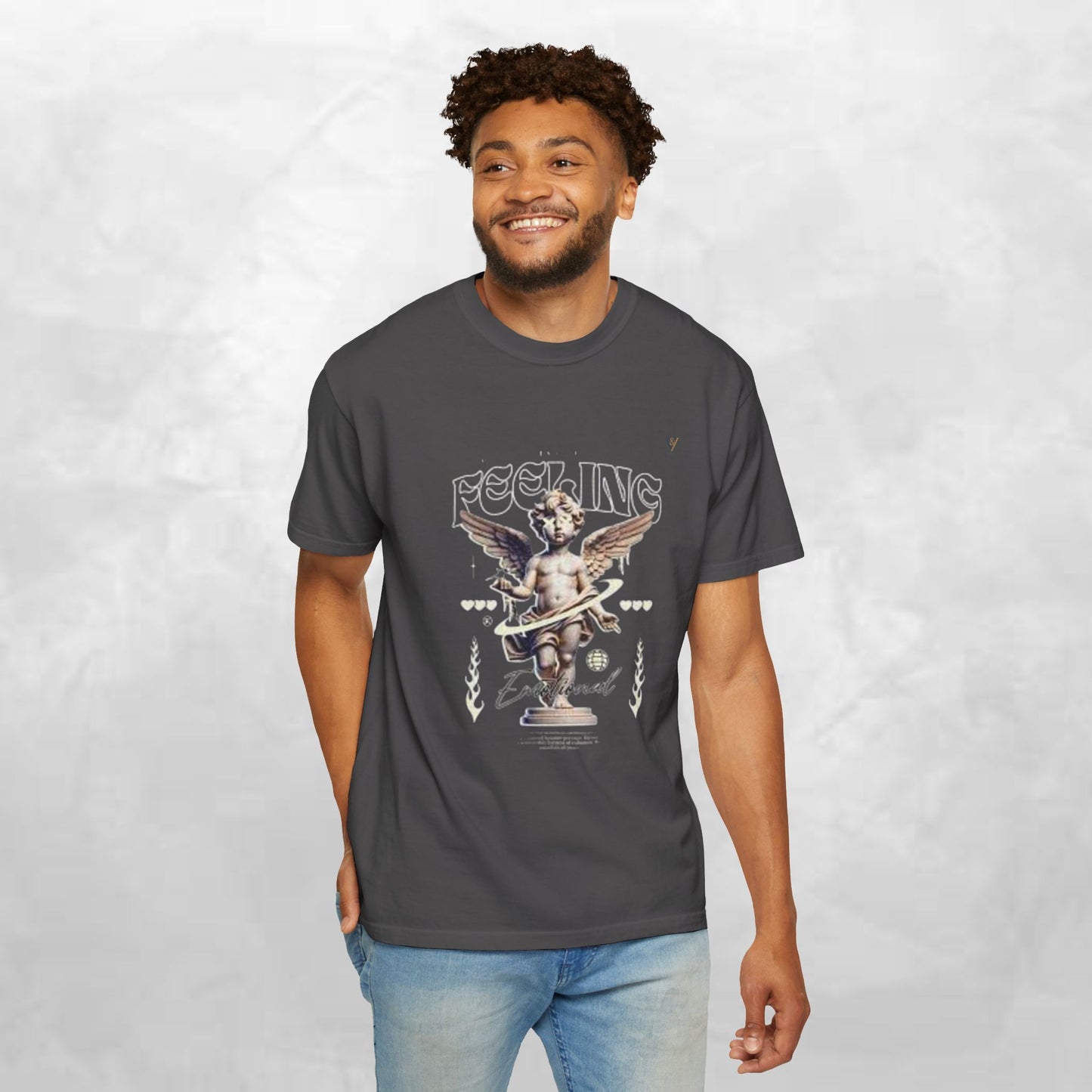 Vintage-Inspired Angel Graphic T-Shirt - Perfect for Casual Wear, Gift for Music Lovers, Cute Outfit Idea, Retro Design, Cozy Everyday Tee