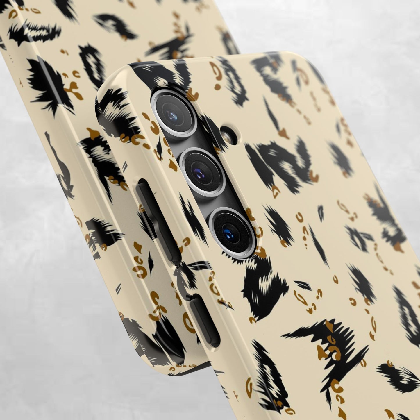 Leopard Splash Tough Phone Case — Protective Animal Print iPhone Cover