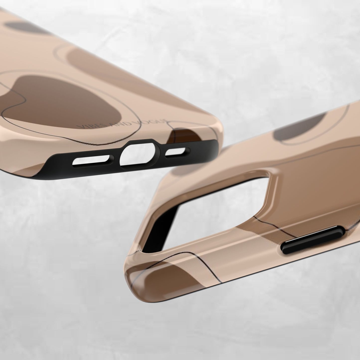 Abstract Brown Cowhide Tough Phone Case