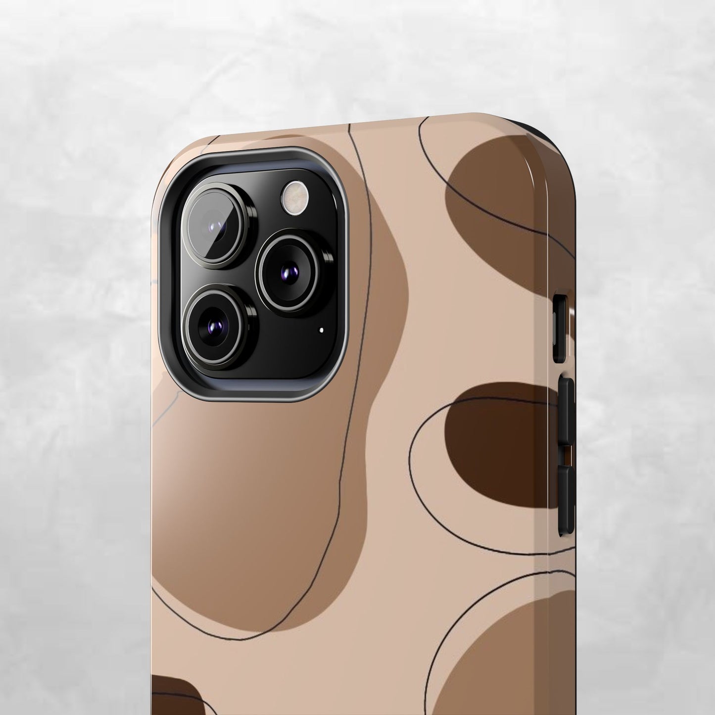 Abstract Brown Cowhide Tough Phone Case