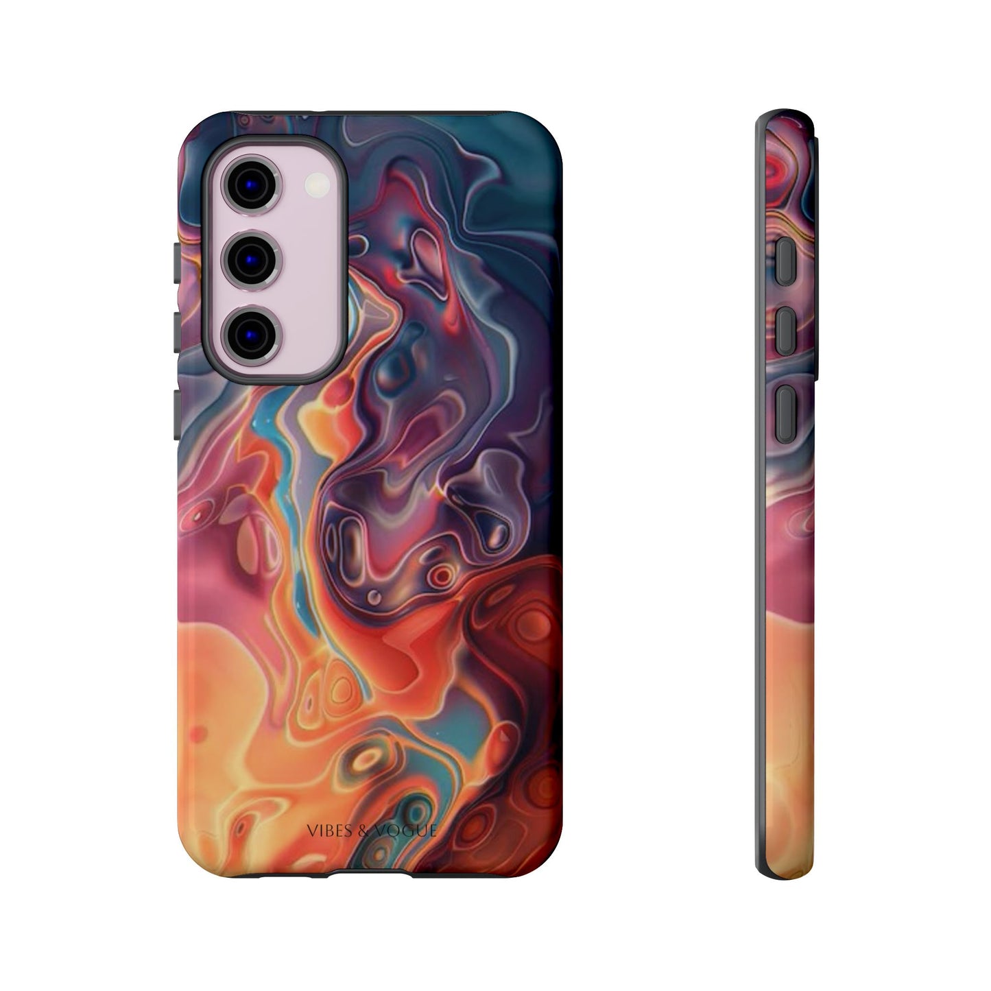 Colorful Phone Case, Abstract Print Cover, Tough Cases for Protection, Gift for Her, Modern Design, Trendy Mobile Accessory