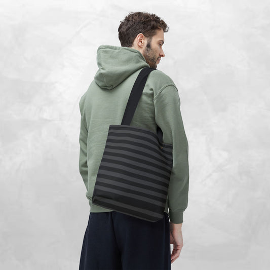 Chic Striped Tote Bag, Fashionable Handbag, Everyday Essentials, Eco-Friendly Shopping Bag, Travel Companion, Gift for Her