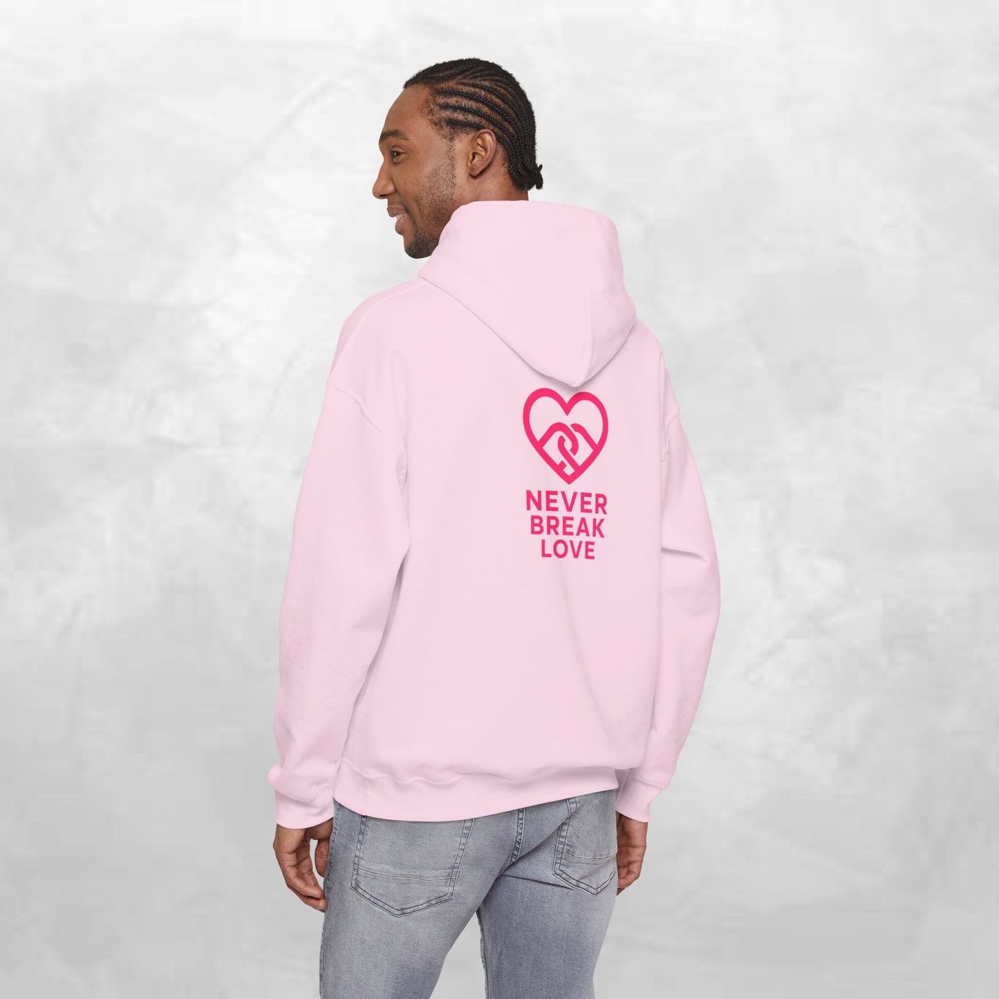 Never Break Love Hoodie, Unisex Sweatshirt, Cute Gift for Couples, Valentine’s