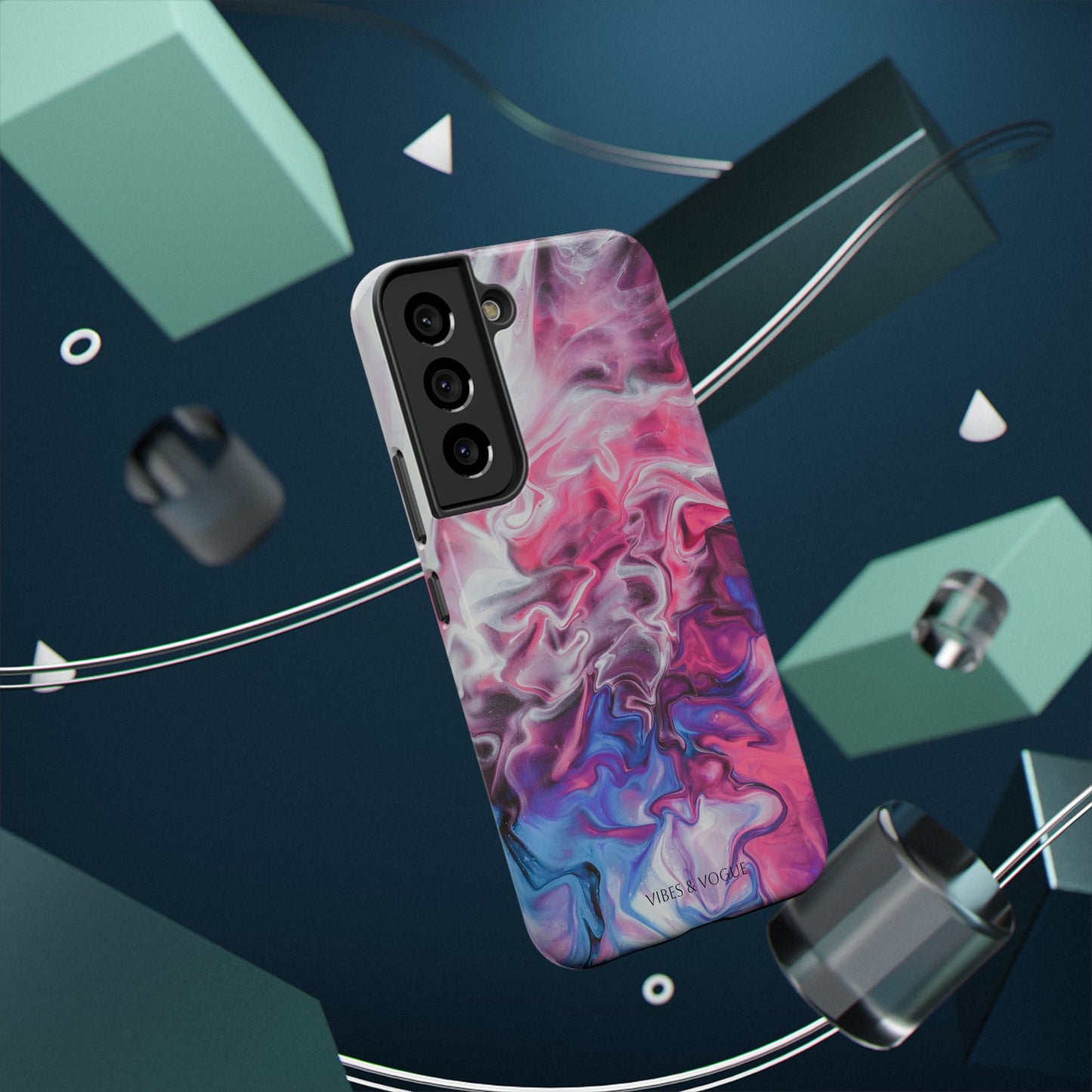 Vibrant Phone Case for Trendsetters | Abstract Marble Design, Impact-Resistant, Stylish Tech Accessory, Perfect Gift