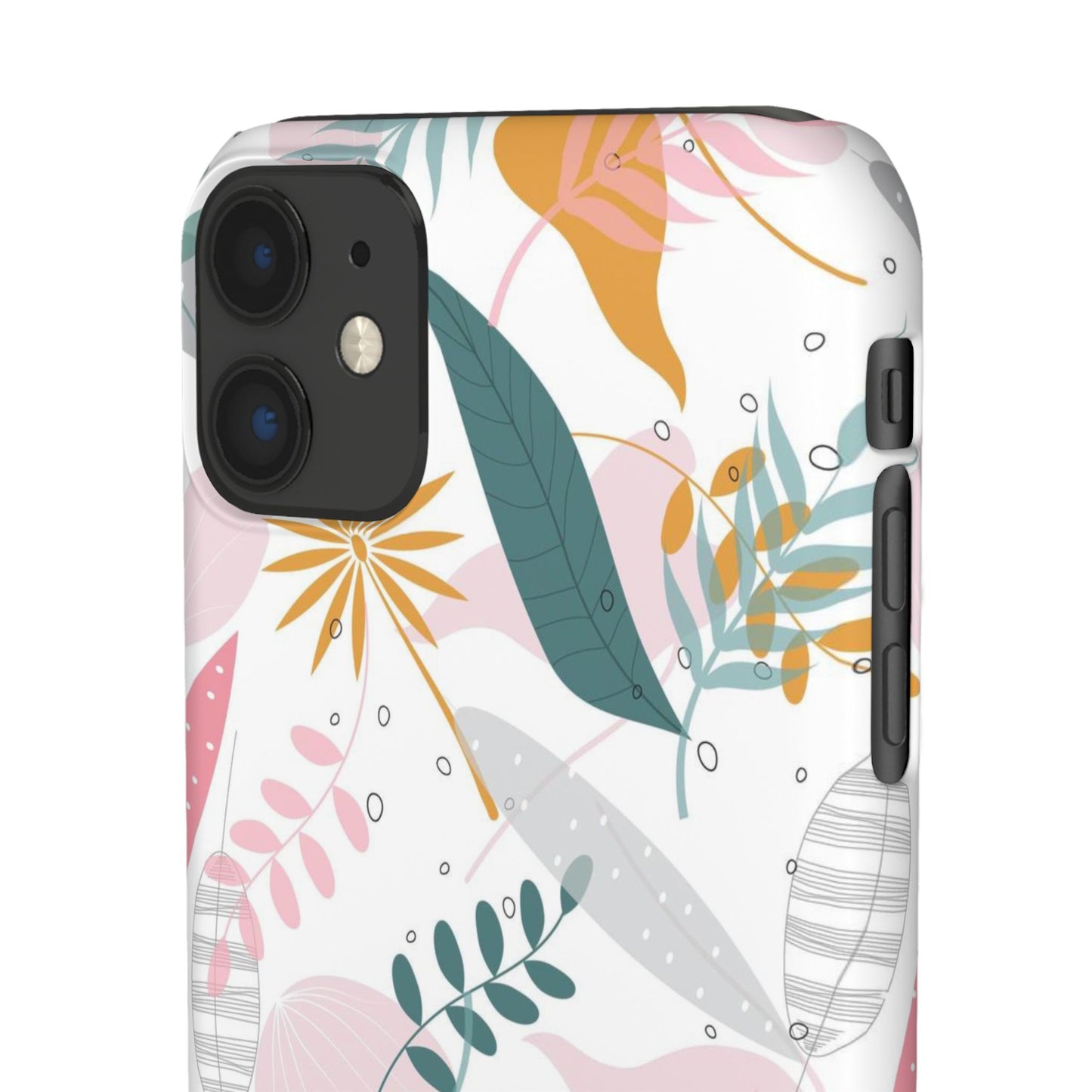 Floral Snap Case - Stylish Phone Protector with Botanical Design
