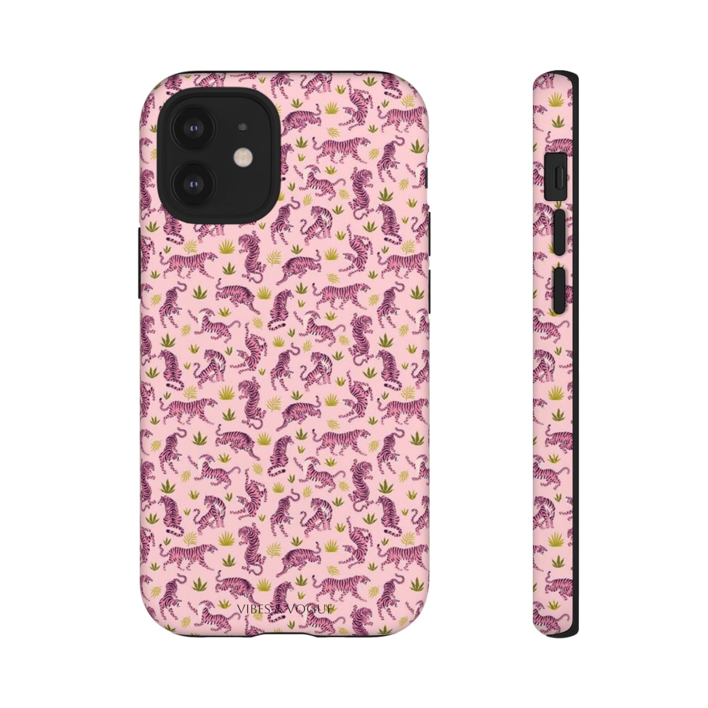 Pink Tiger Pattern Phone Case - Tough Cases