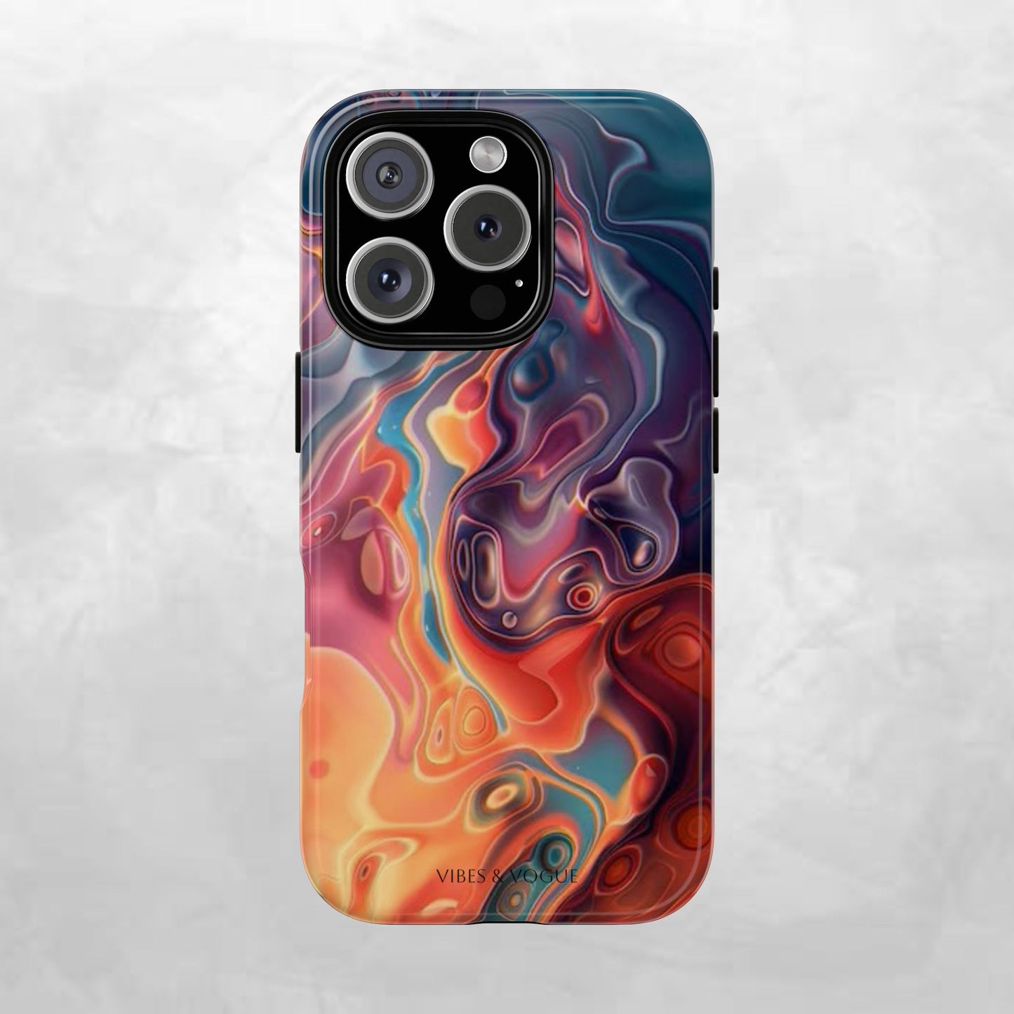 Colorful Phone Case, Abstract Print Cover, Tough Cases for Protection, Gift for Her, Modern Design, Trendy Mobile Accessory