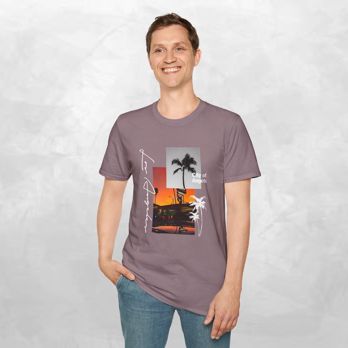 T-Shirt — Tropical Sunset Los Angeles Palm Tree Tee