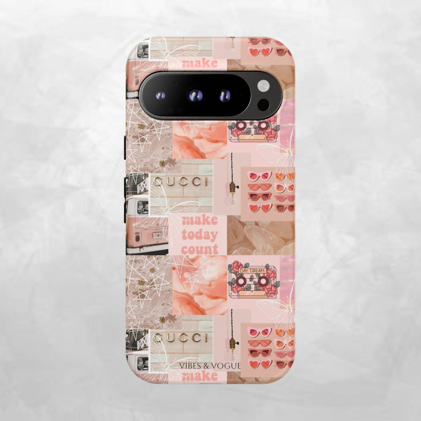 Stylish Phone Case for Trendsetters, Customizable Smartphone Cover, Vibes & Vogue Design, Floral Aesthetic Gift, Unique Tech Accessory