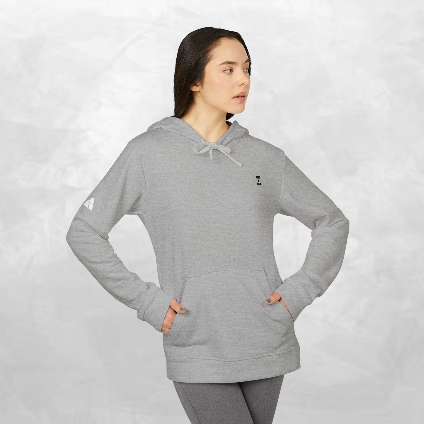 Adidas Unisex Fleece Hoodie - Cozy Athletic Fashion for Everyday Wear