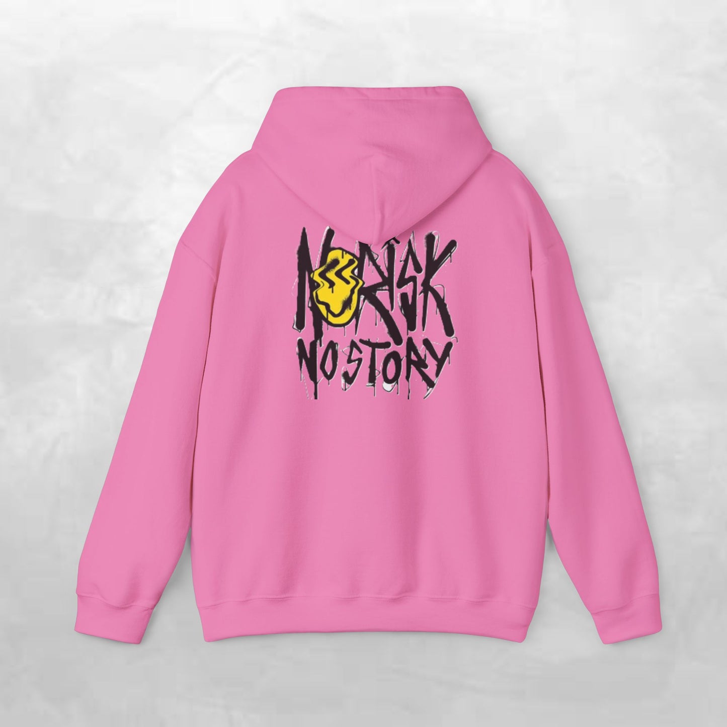 Unisex Heavy Blend Hooded Sweatshirt, Cozy Casual Wear, Trendy Street Style, Gift for Friends, Vibes & Vogue Design, Norisk No Story Hoodie