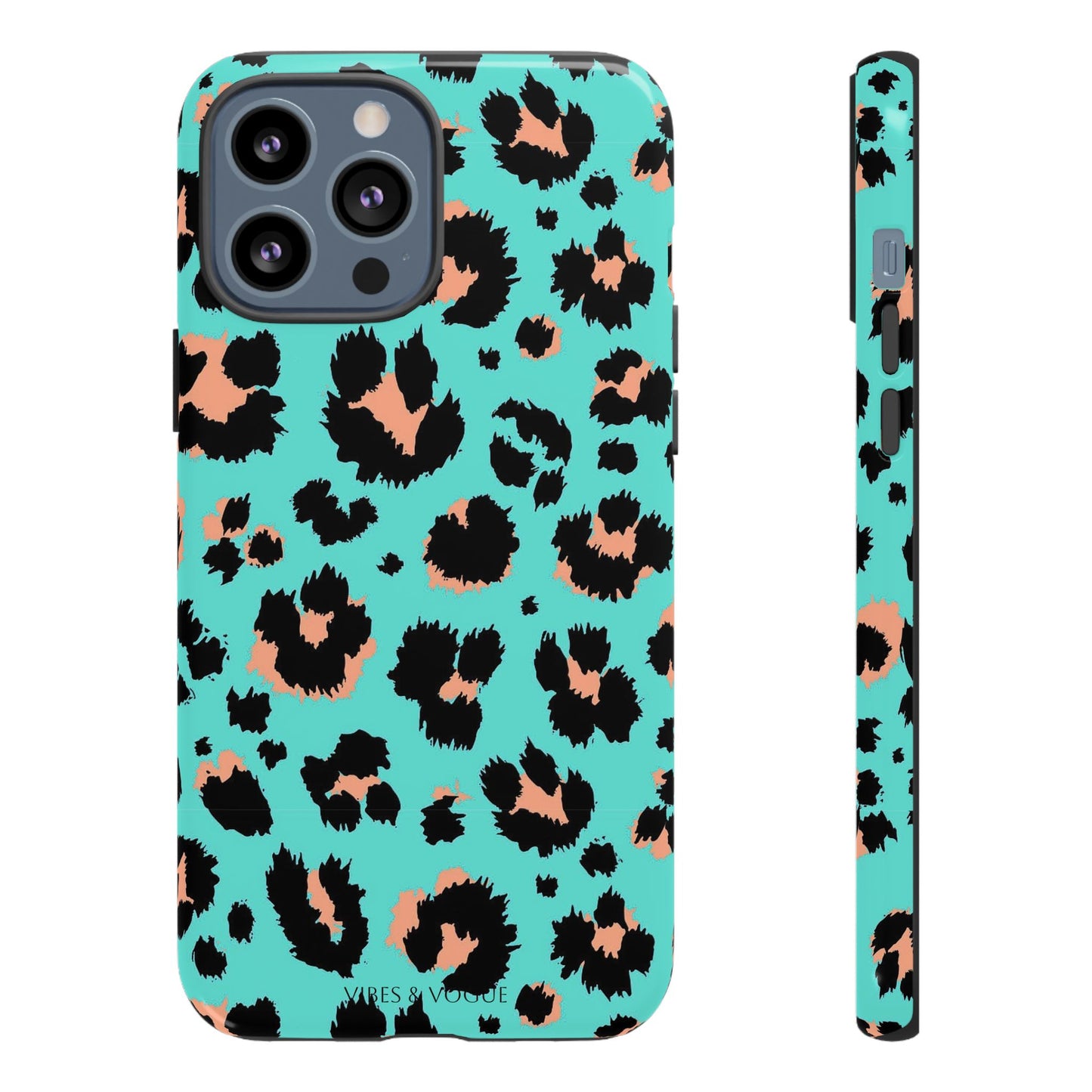 Leopard Print Phone Case, Tough Phone Case, Wild Style Accessory, Animal Print Cover, Stylish Phone Protection