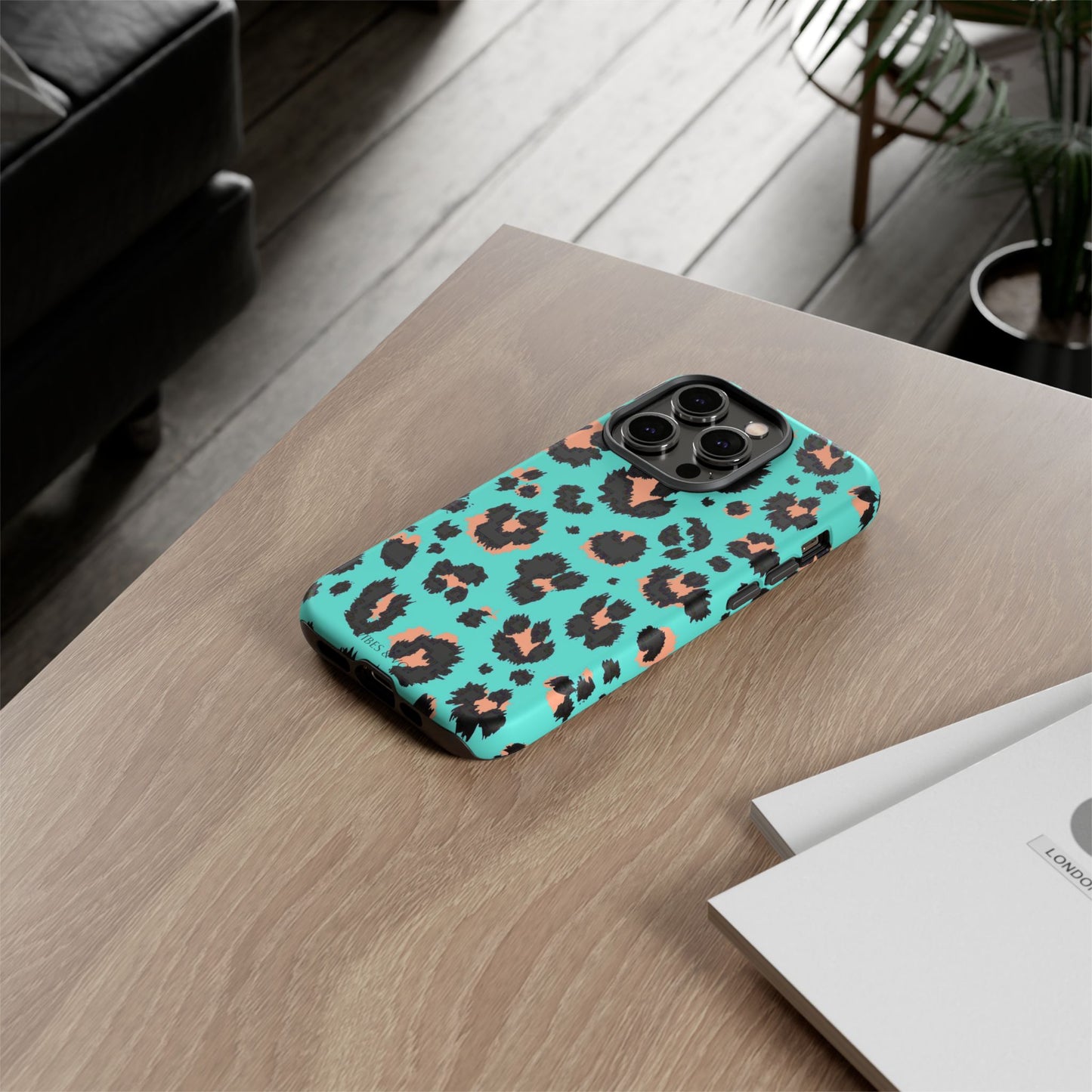 Leopard Print Phone Case, Tough Phone Case, Wild Style Accessory, Animal Print Cover, Stylish Phone Protection