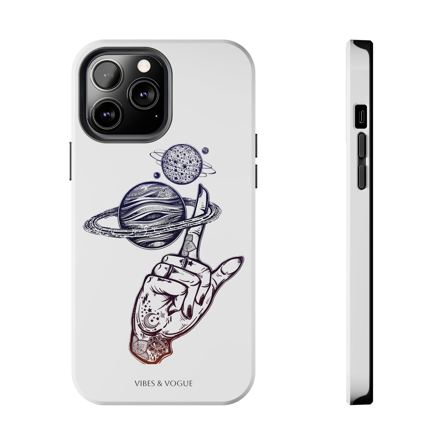 Cosmic Tattoo Phone Case, Unique Galaxy Cell Phone Cover, Gift for Astronomers, Trendy Space Phone Protector, Birthday and Holiday Gift