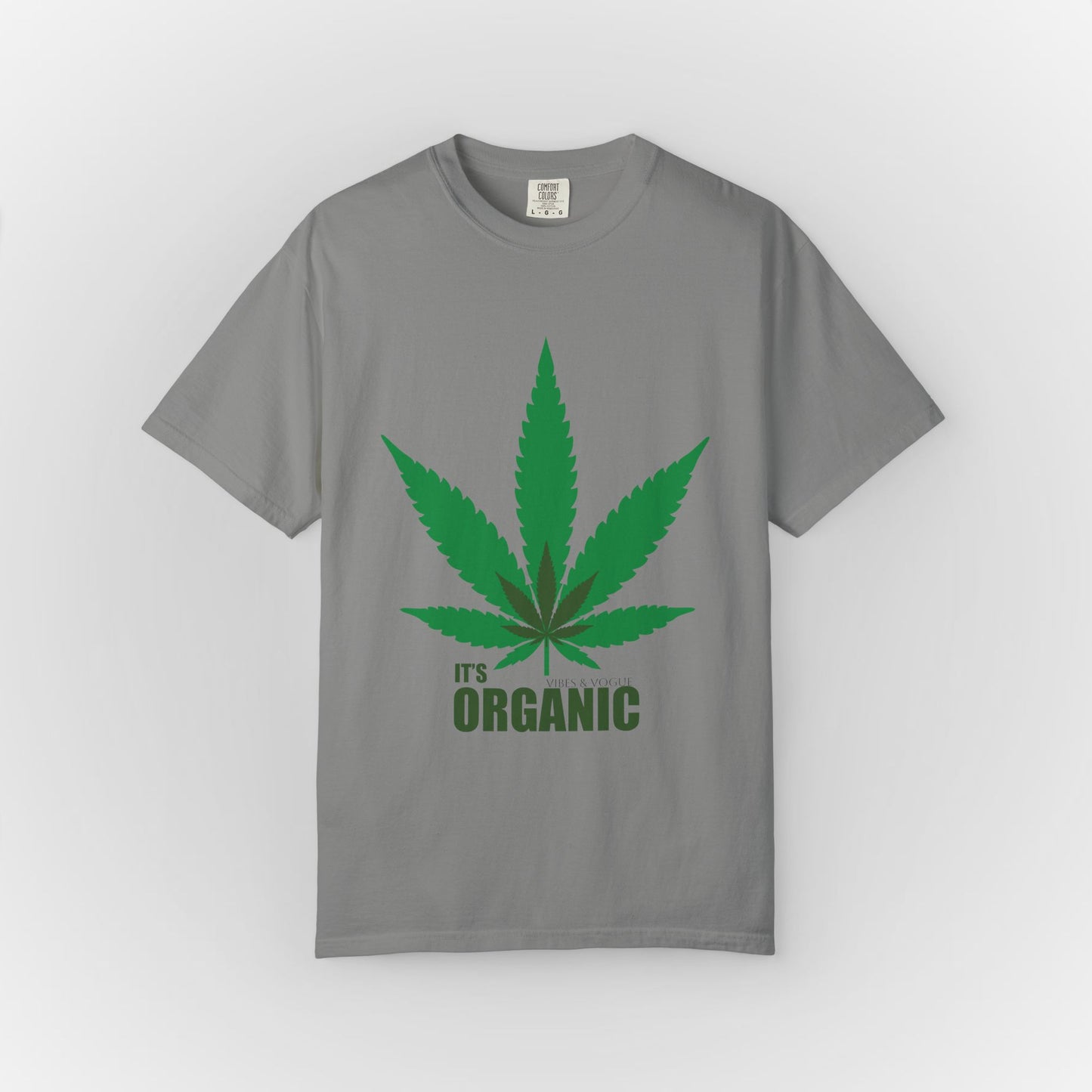 Organic Cannabis Leaf Unisex T-Shirt | Eco-Friendly Apparel for Green Living