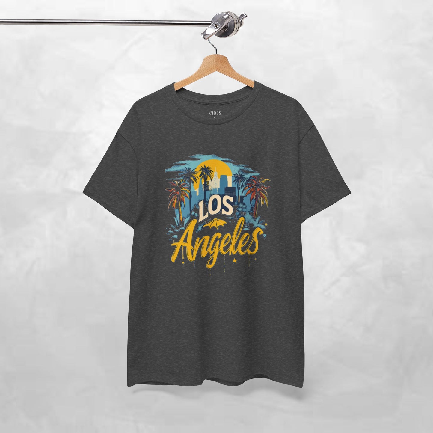 Los Angeles Sunset Unisex Heavy Cotton Tee - Casual Comfortable Streetwear