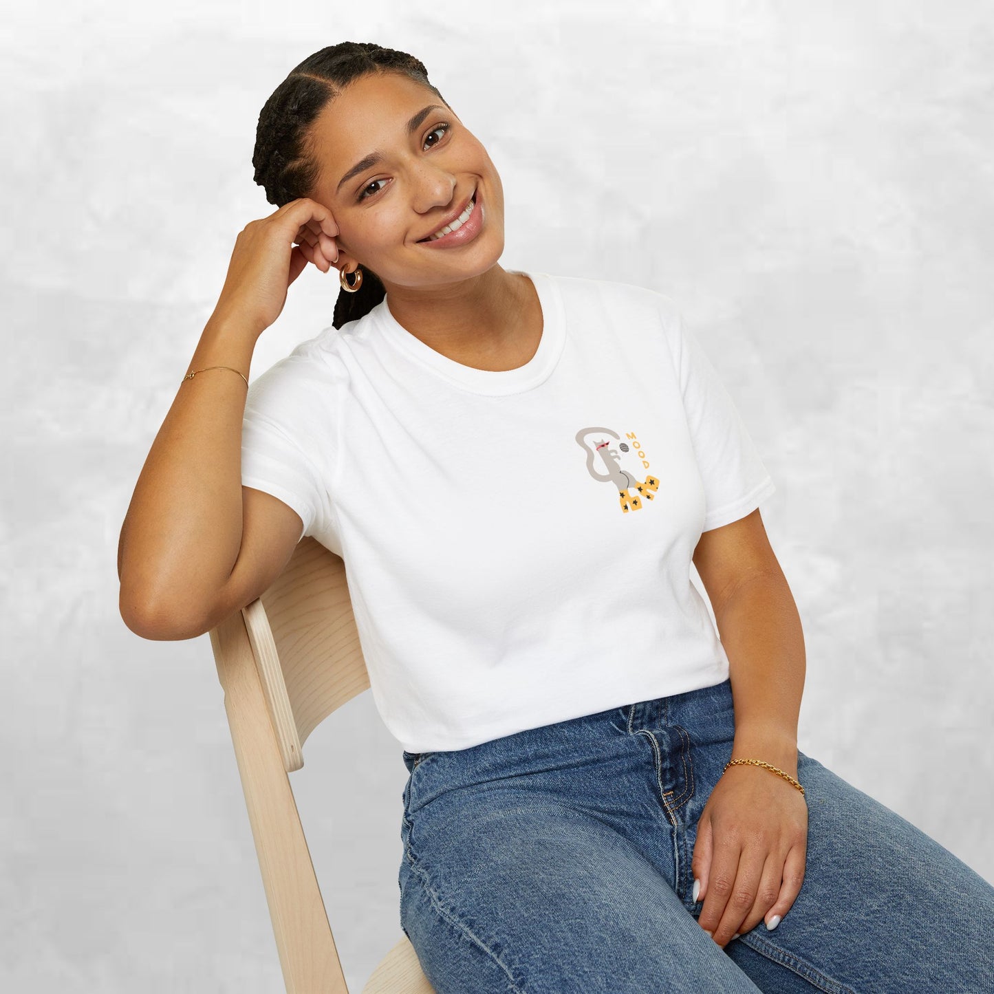 Ghost & Sunflowers T-Shirt — Cute Minimal Halloween Tee
