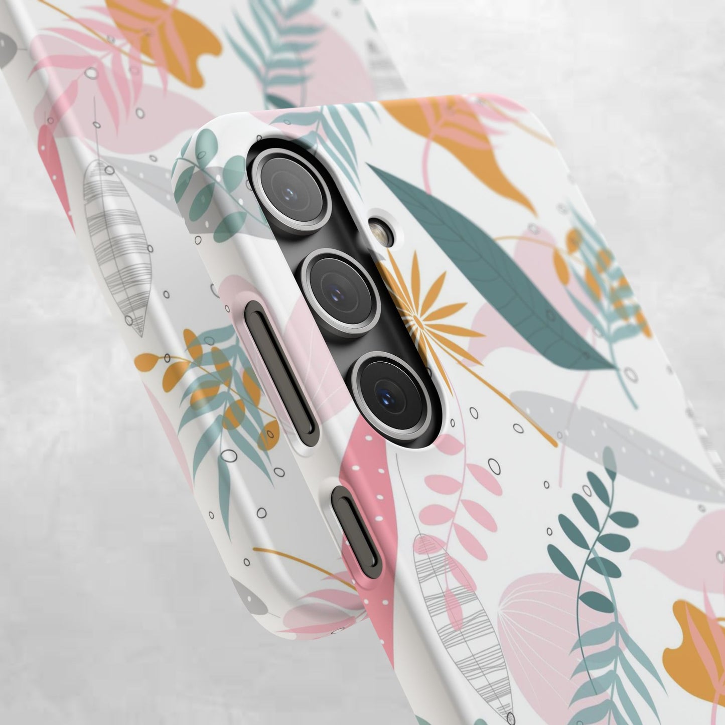 Floral Snap Case - Stylish Phone Protector with Botanical Design