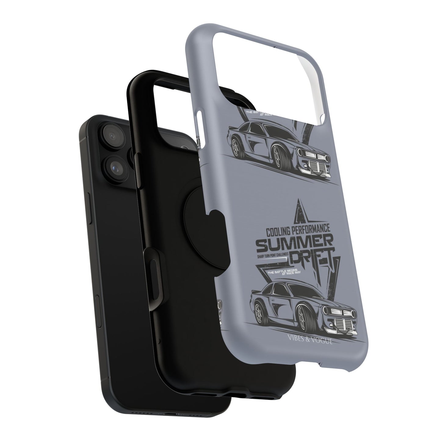 Summer Drift Racing Impact-Resistant Phone Case