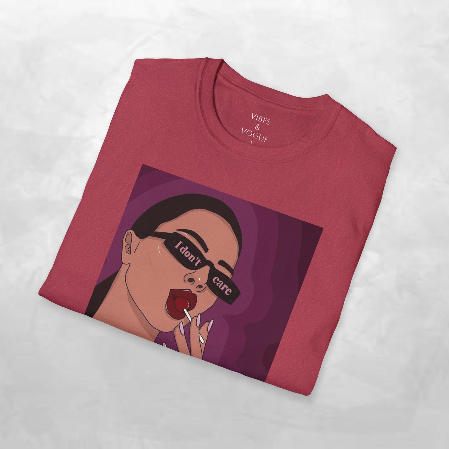 I Don't Care Graphic Unisex Softstyle T-Shirt – Casual Chic for Everyday Wear