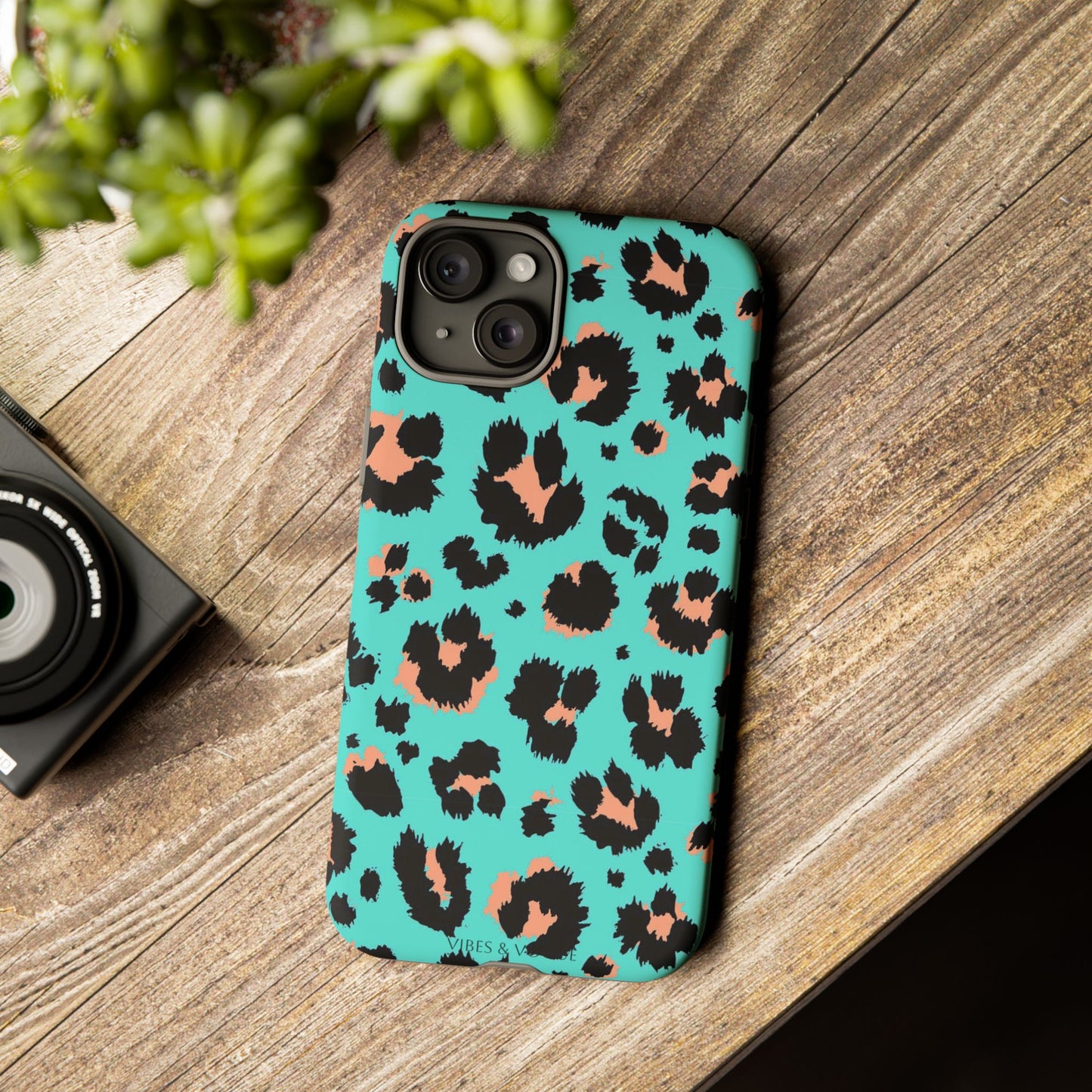 Leopard Print Phone Case, Tough Phone Case, Wild Style Accessory, Animal Print Cover, Stylish Phone Protection