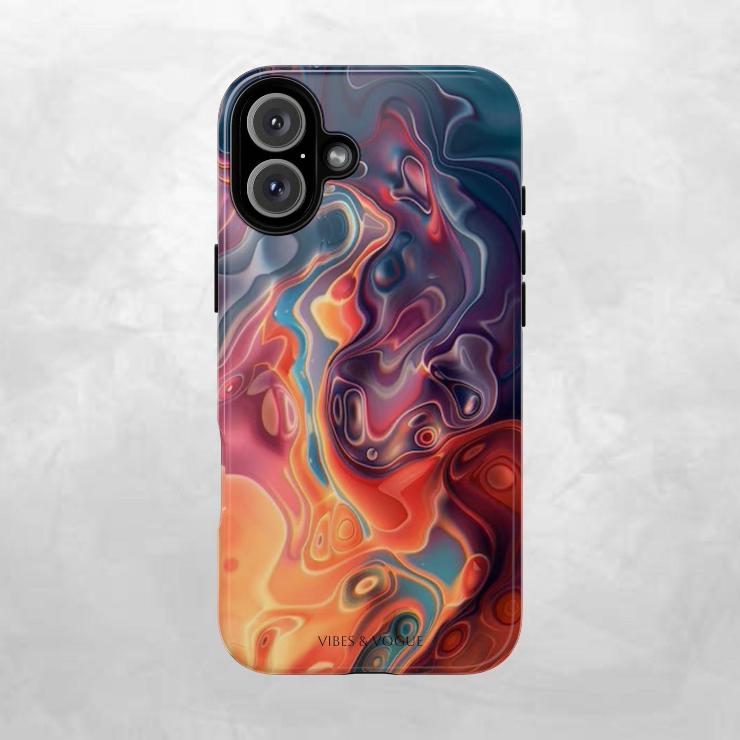 Colorful Phone Case, Abstract Print Cover, Tough Cases for Protection, Gift for Her, Modern Design, Trendy Mobile Accessory