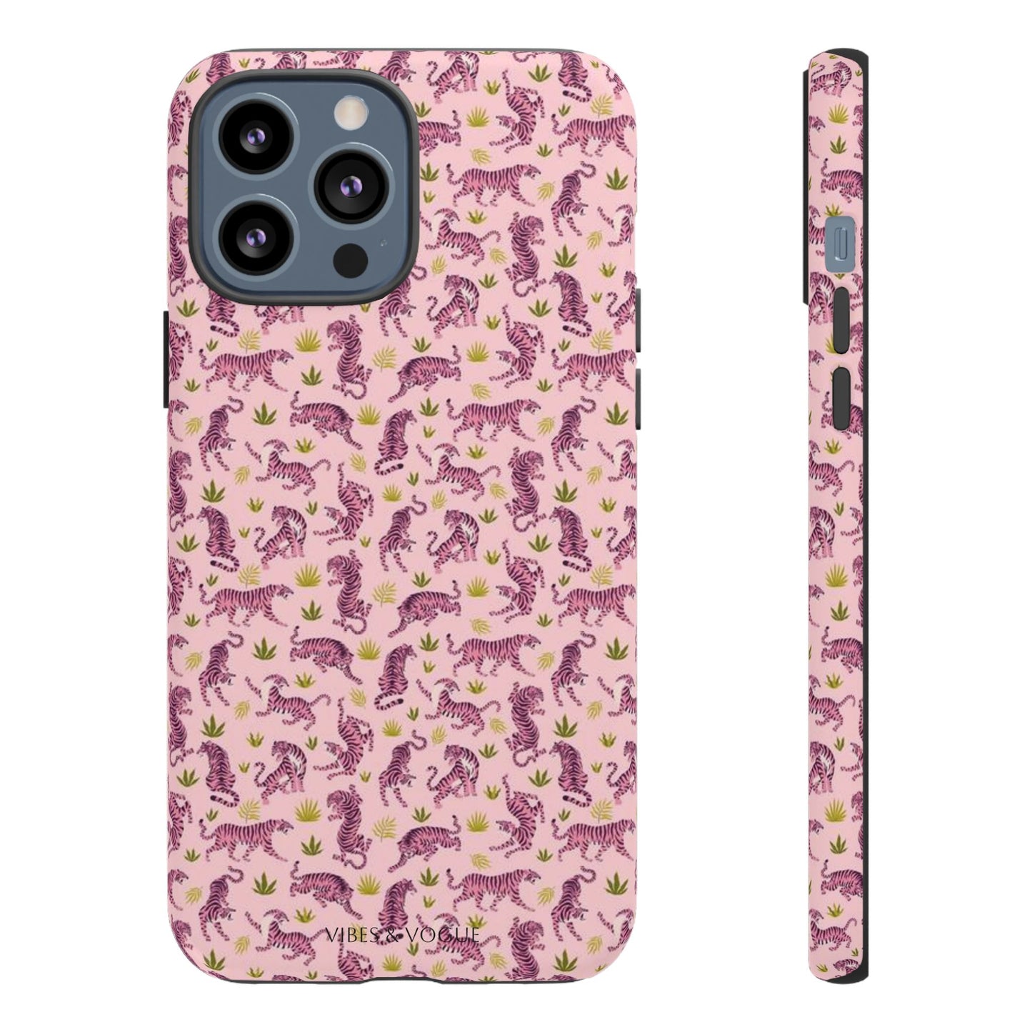 Pink Tiger Pattern Phone Case - Tough Cases