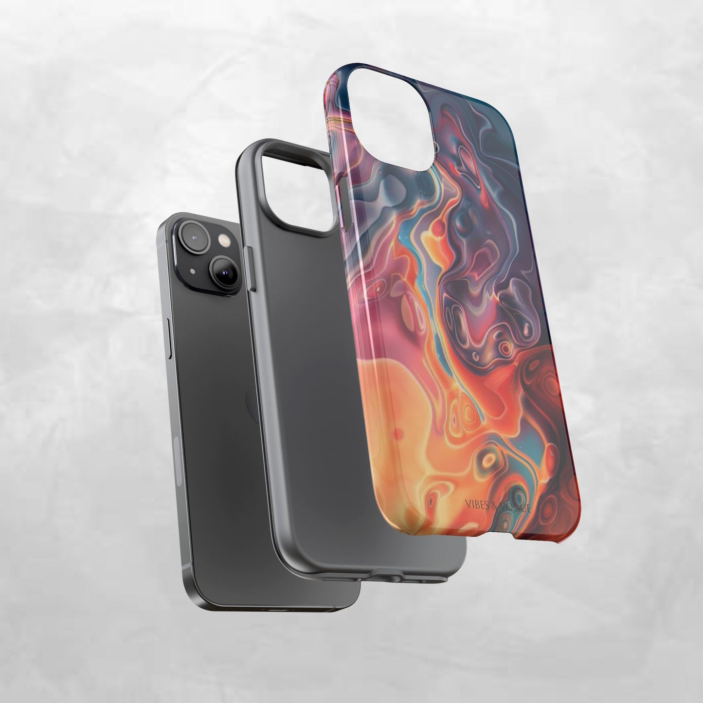 Colorful Phone Case, Abstract Print Cover, Tough Cases for Protection, Gift for Her, Modern Design, Trendy Mobile Accessory