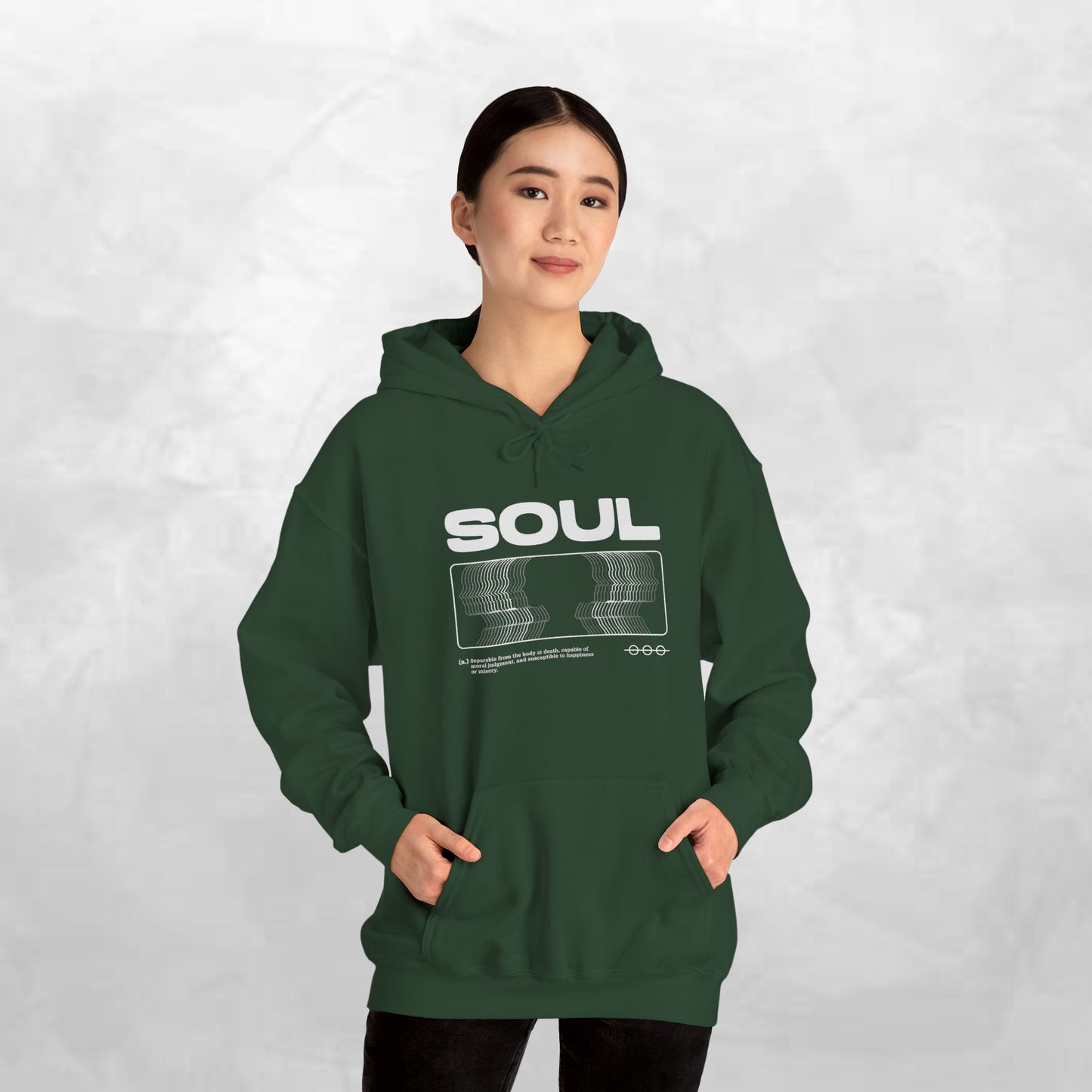 Soul Graphic Hoodie — Retro VHS Silhouette Streetwear
