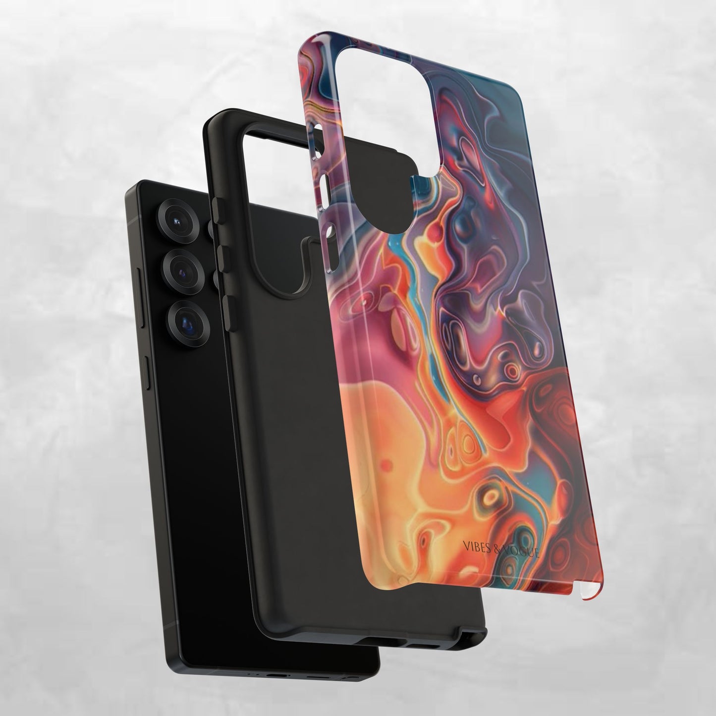 Colorful Phone Case, Abstract Print Cover, Tough Cases for Protection, Gift for Her, Modern Design, Trendy Mobile Accessory