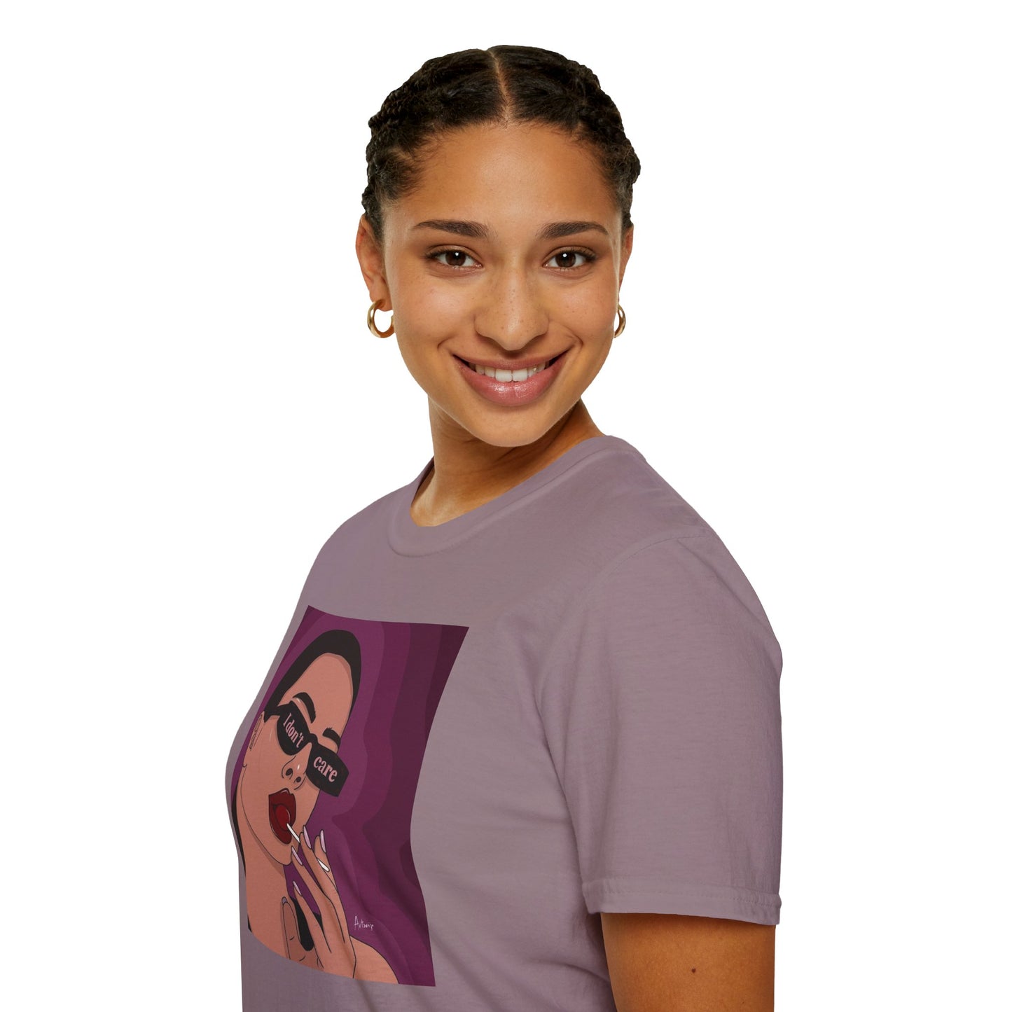 I Don't Care Graphic Unisex Softstyle T-Shirt – Casual Chic for Everyday Wear