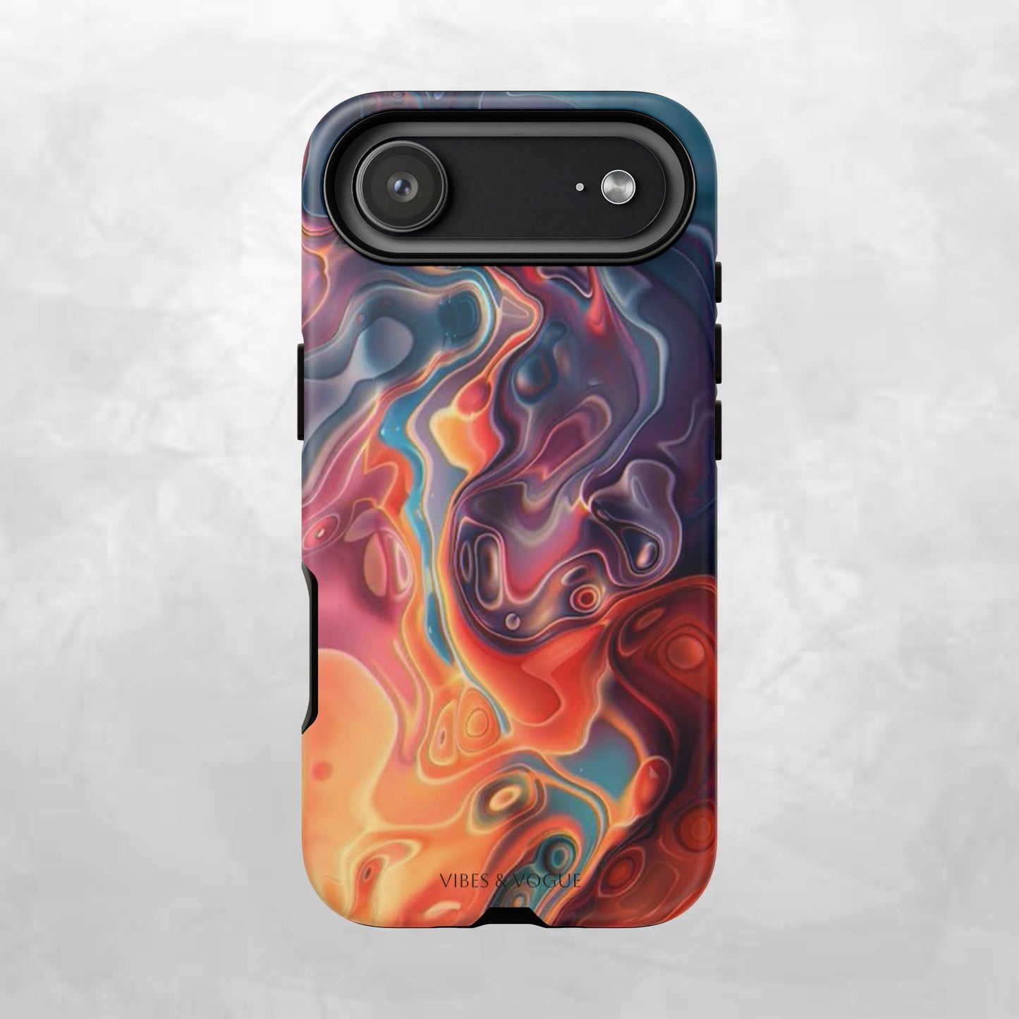 Colorful Phone Case, Abstract Print Cover, Tough Cases for Protection, Gift for Her, Modern Design, Trendy Mobile Accessory