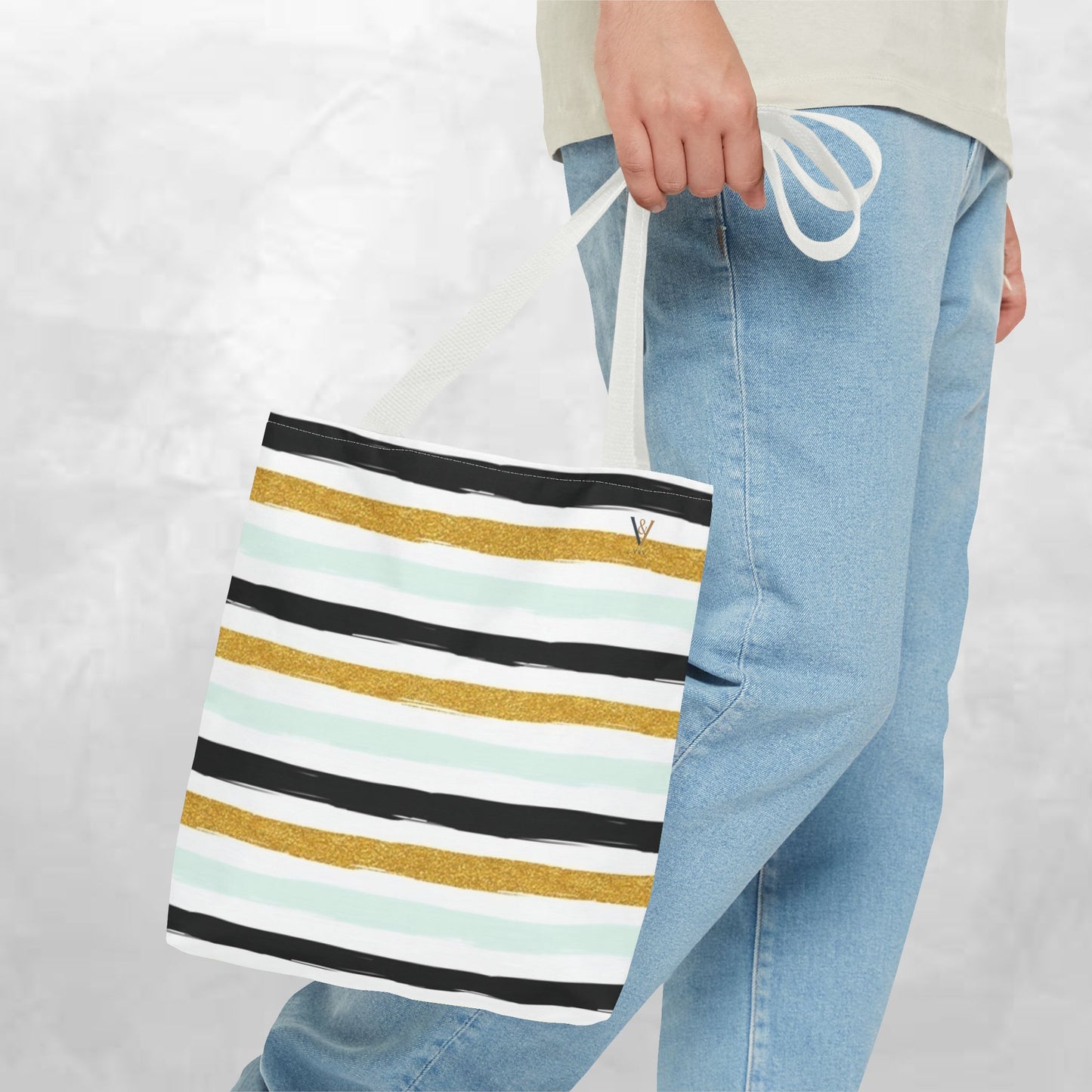 Chic Striped Tote Bag, Stylish Handbag, Casual Carryall, Everyday Shopper, Gift for Her, Beach Bag, Fashion Accessory
