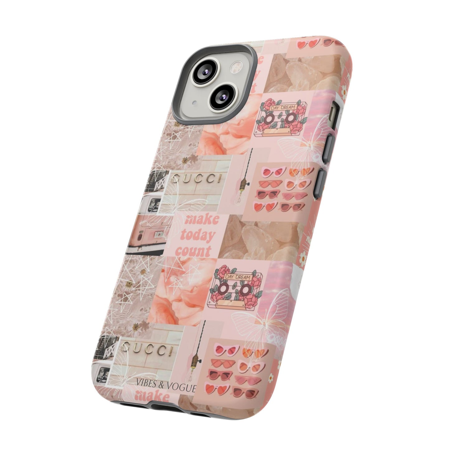 Stylish Phone Case for Trendsetters, Customizable Smartphone Cover, Vibes & Vogue Design, Floral Aesthetic Gift, Unique Tech Accessory