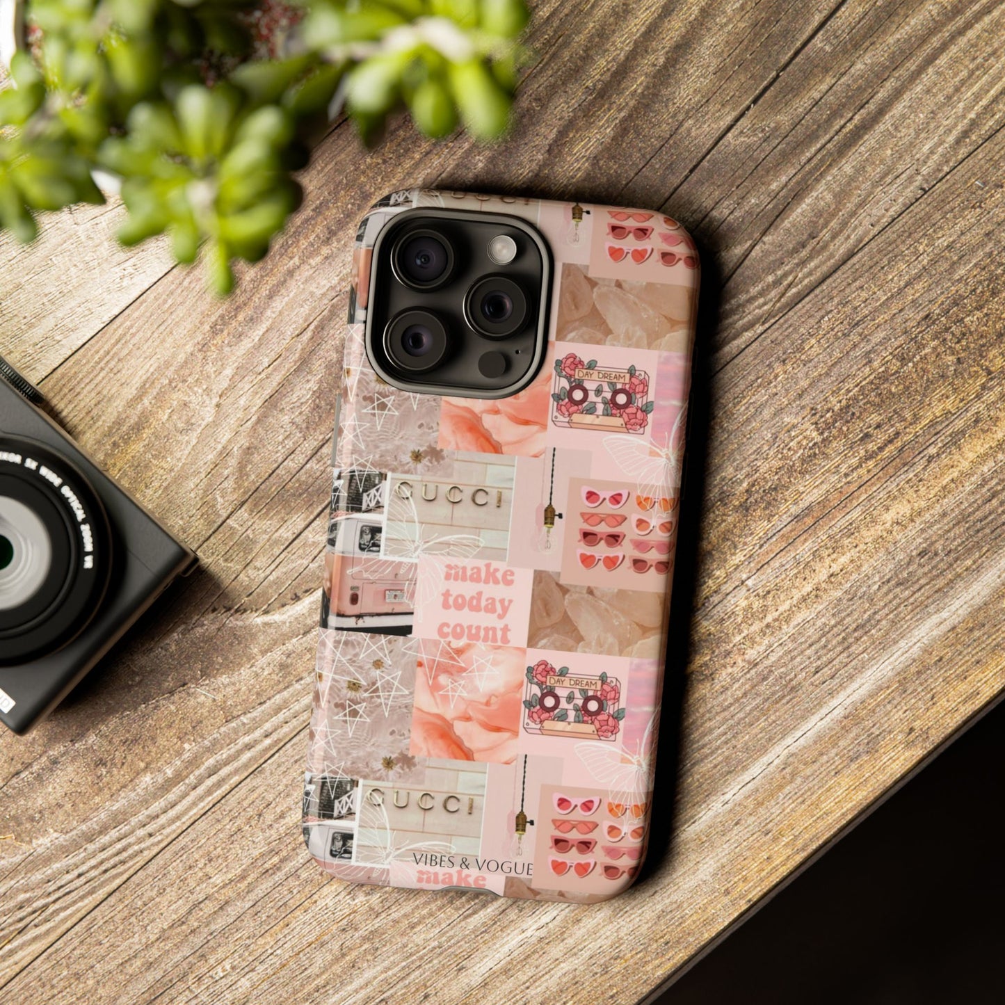 Stylish Phone Case for Trendsetters, Customizable Smartphone Cover, Vibes & Vogue Design, Floral Aesthetic Gift, Unique Tech Accessory