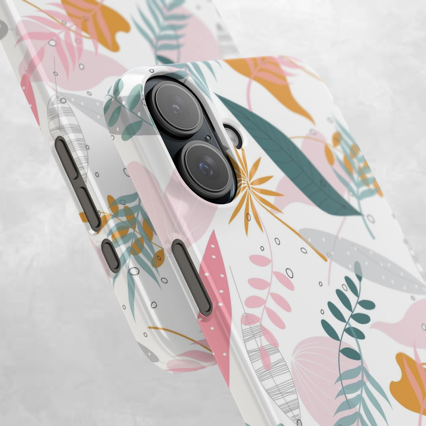 Floral Snap Case - Stylish Phone Protector with Botanical Design