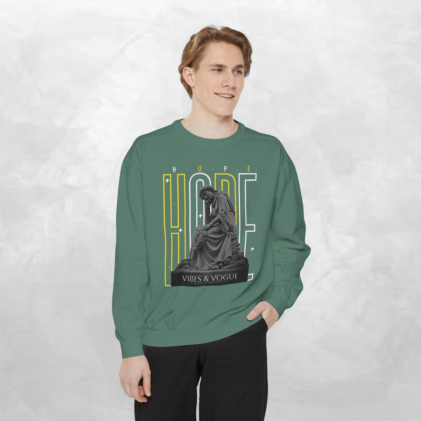 Hope Graphic Sweatshirt, Inspirational Apparel, Casual Unisex Sweater, Motivational Clothing, Gift for Her, Cozy Fashion