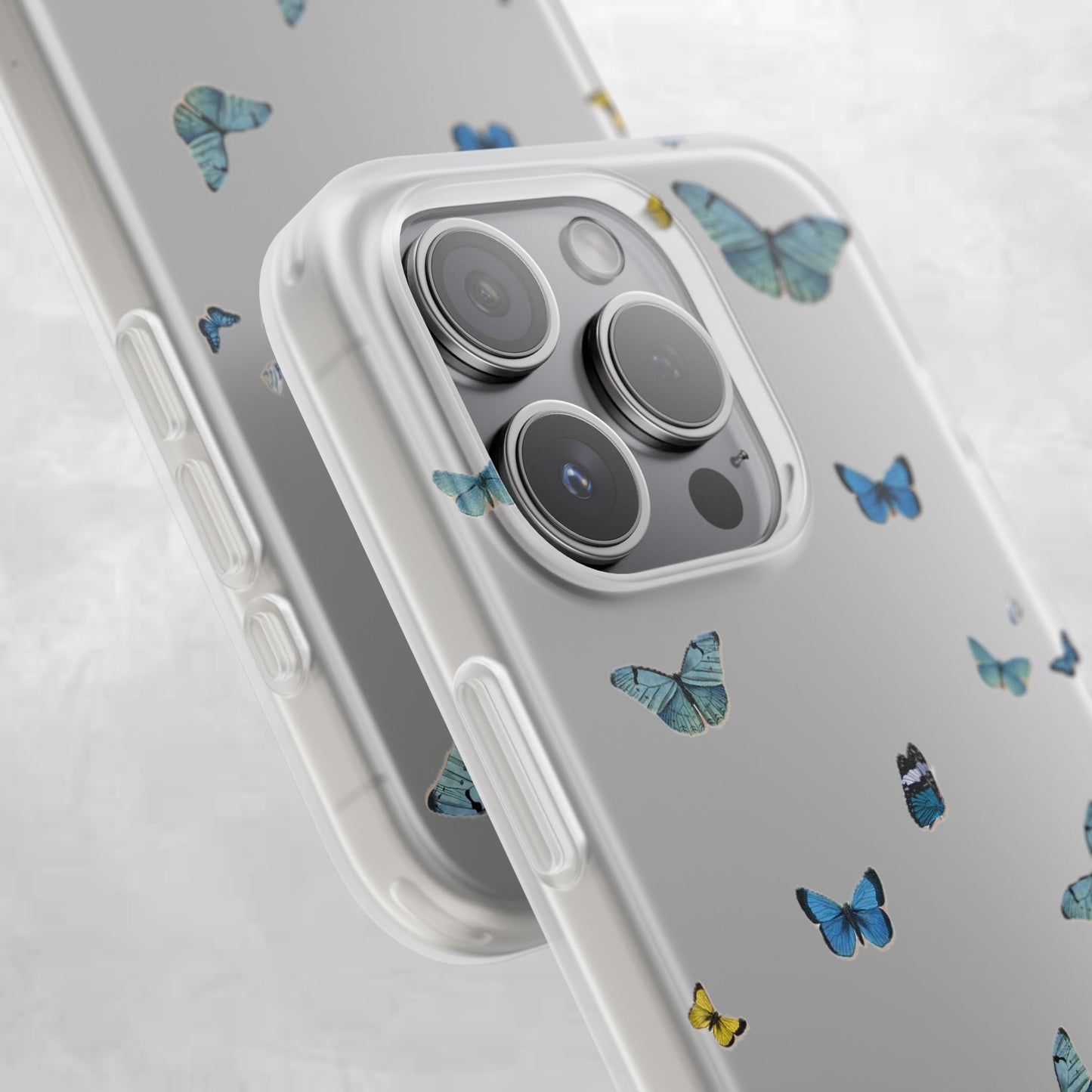 Butterfly Vibes Phone Case, Flexible Phone Cover, Elegant Phone Accessory, Gift for Nature Lovers, Spring Decor, Eco-Friendly Case