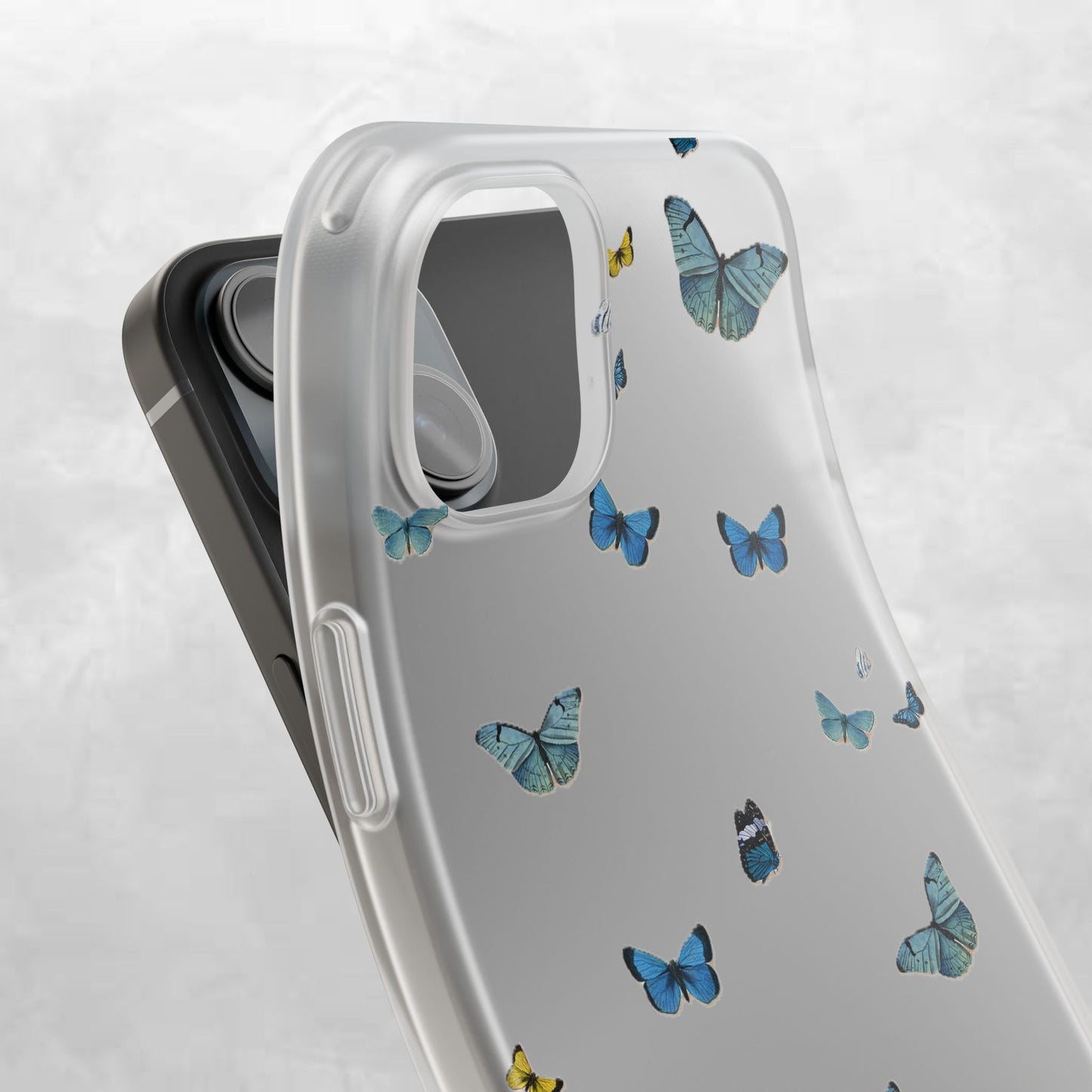 Butterfly Vibes Phone Case, Flexible Phone Cover, Elegant Phone Accessory, Gift for Nature Lovers, Spring Decor, Eco-Friendly Case